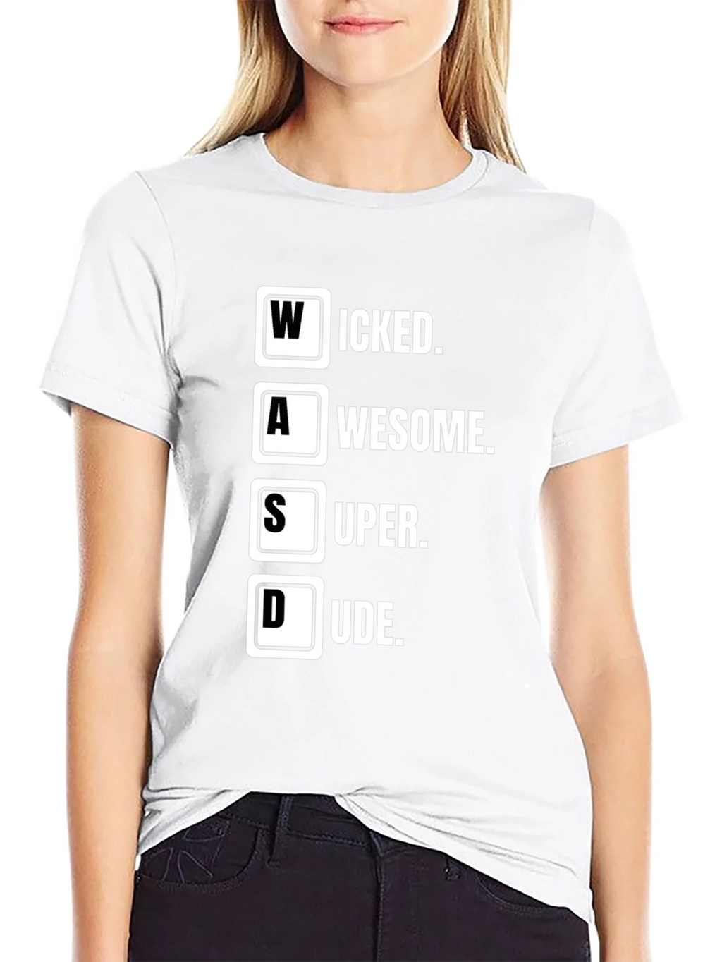WASD Gamer T-Shirt - Wicked Awesome Super Dude product image 8