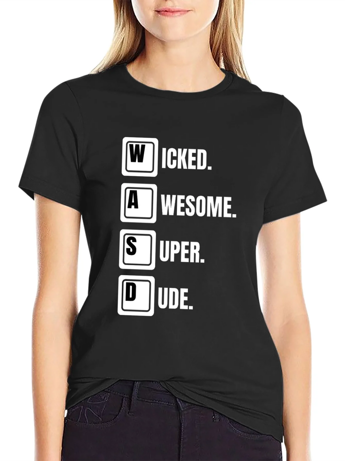 WASD Gamer T-Shirt - Wicked Awesome Super Dude product image 2