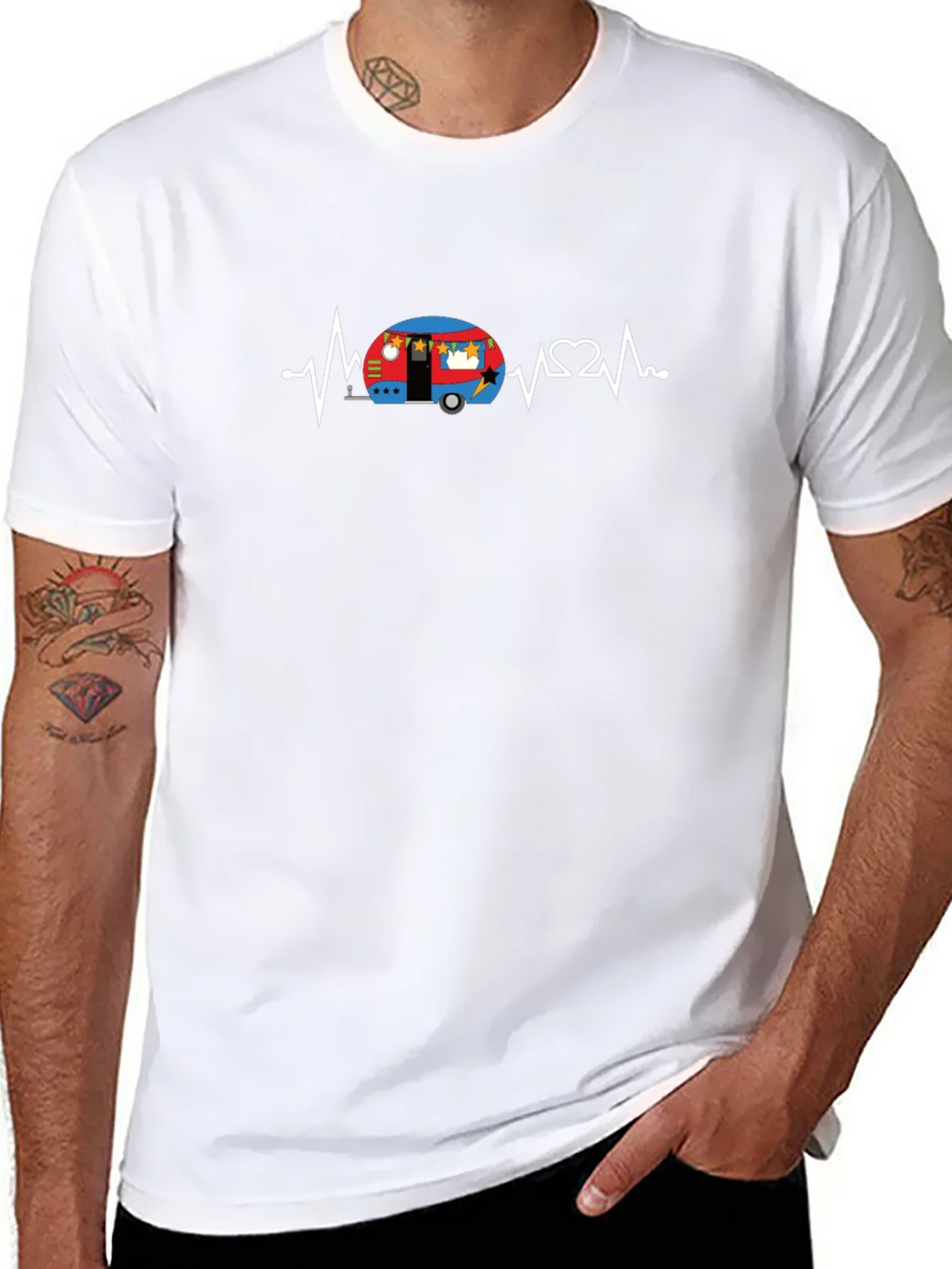 Camper Heartbeat T-Shirt - Camping Lover Tee product image 7