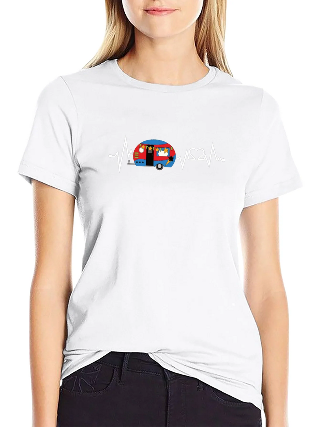 Camper Heartbeat T-Shirt - Camping Lover Tee product image 8