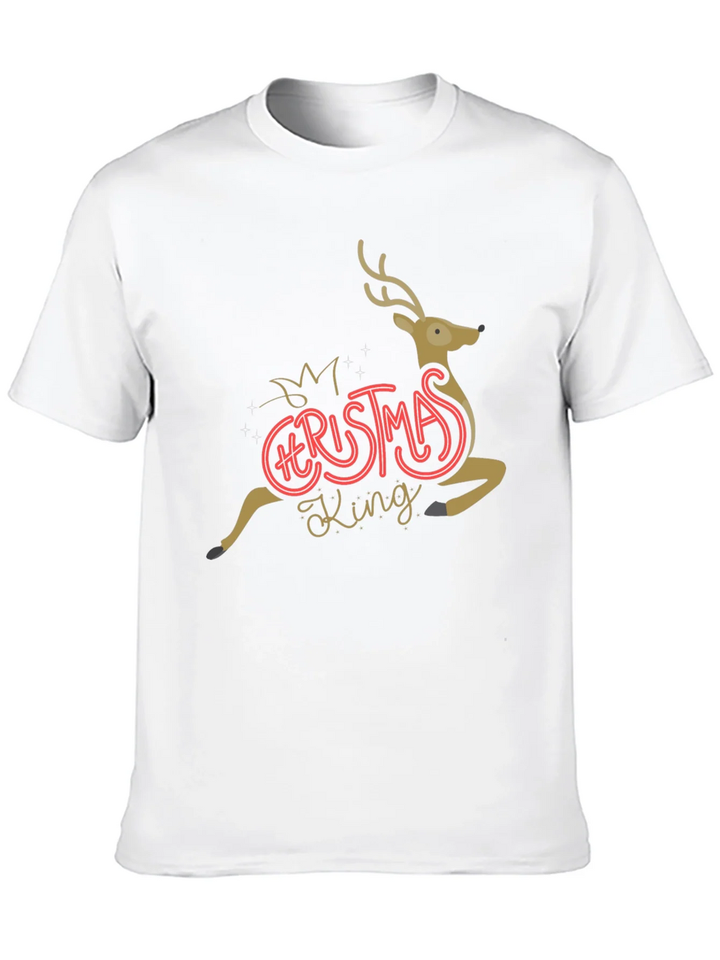 Christmas King Reindeer Graphic Tee product image 9