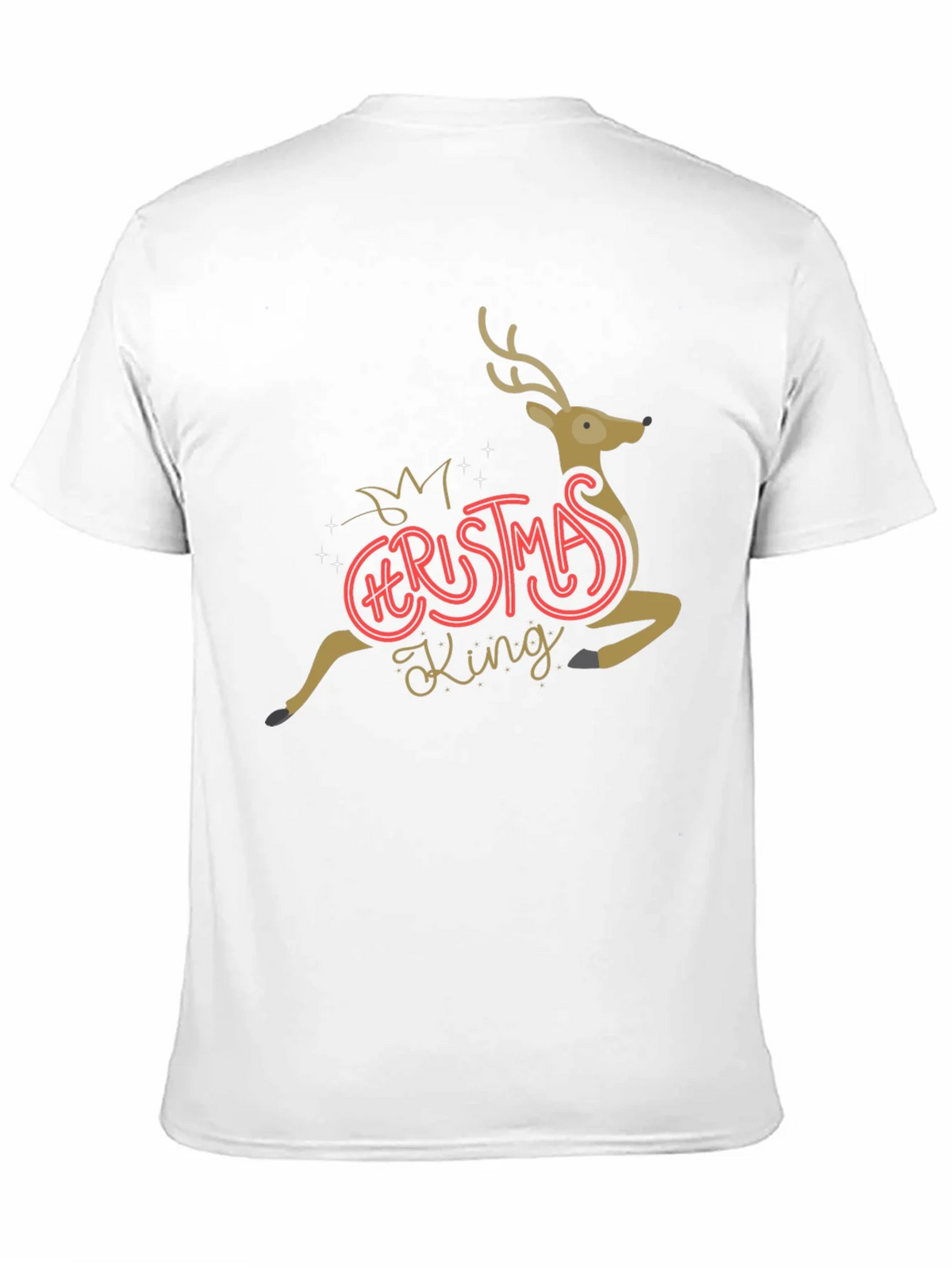 Christmas King Reindeer Graphic Tee product image 10