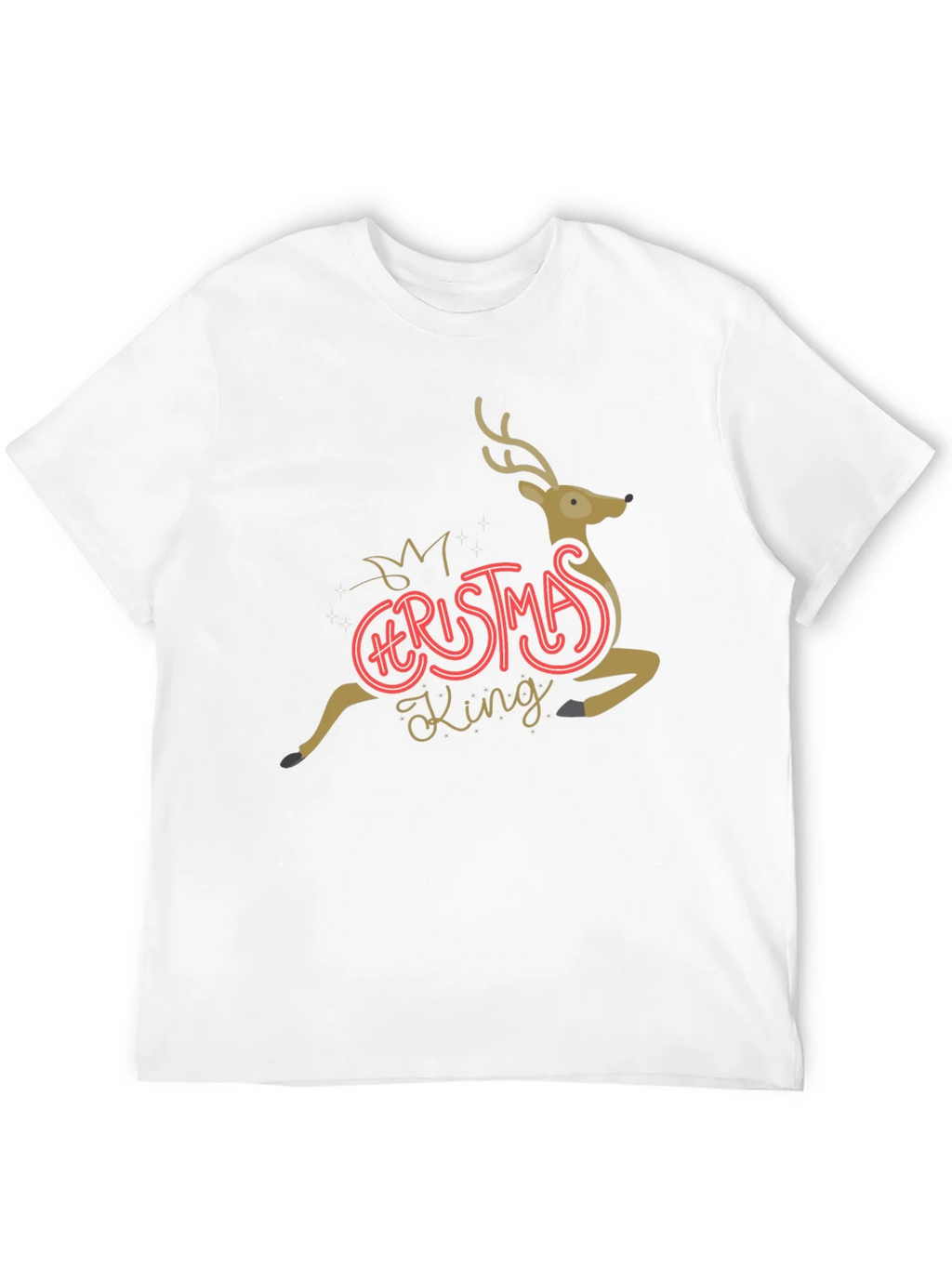 Christmas King Reindeer Graphic Tee product image 11