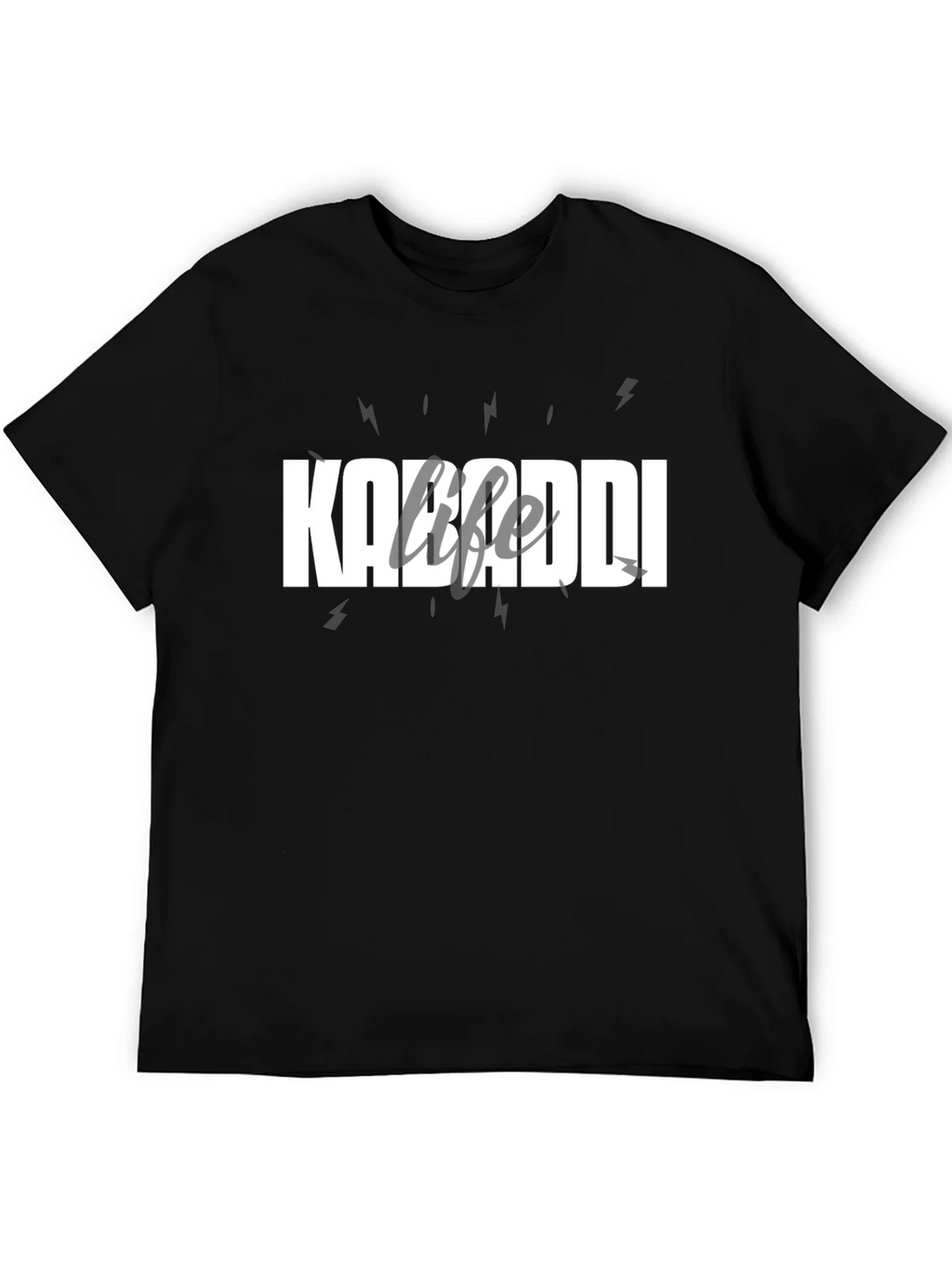 Kabaddi Life T-Shirt - Black Cotton Tee product image 5