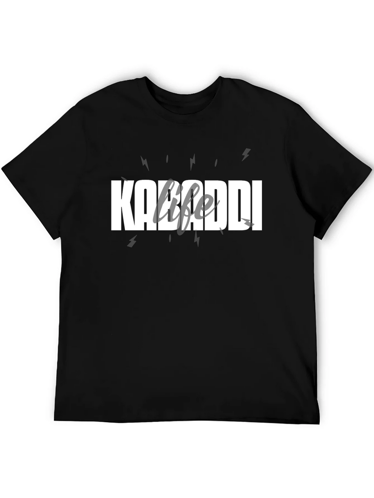 Kabaddi Life T-Shirt - Black Cotton Tee product image 5