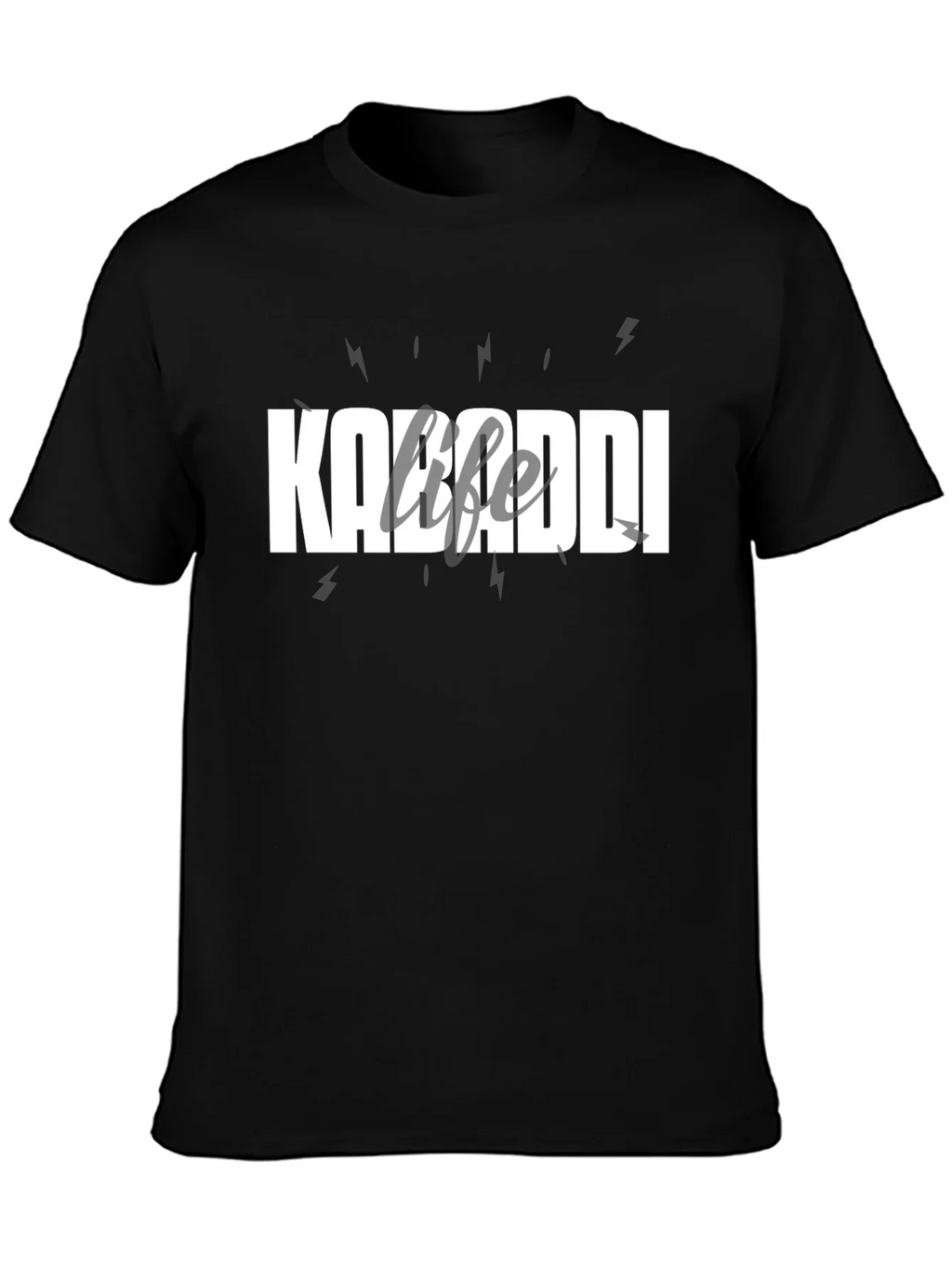 Kabaddi Life T-Shirt - Black Cotton Tee product image 3