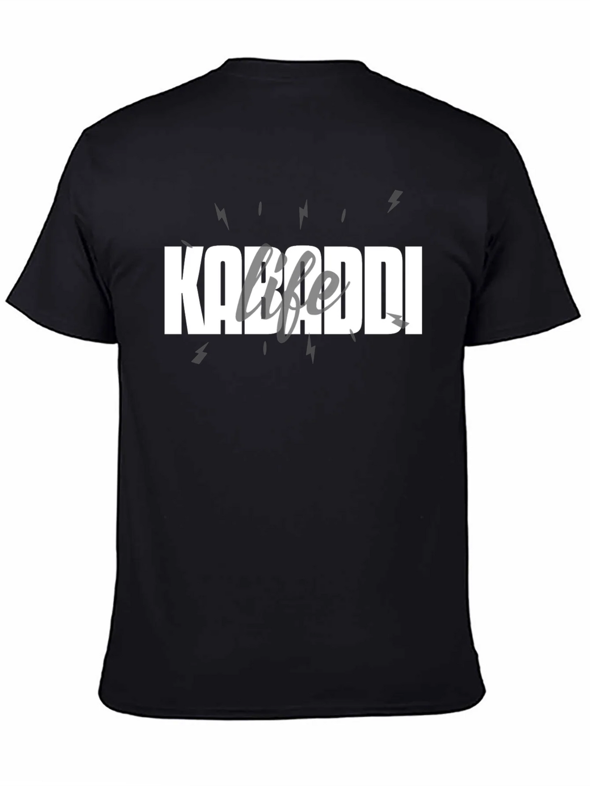 Kabaddi Life T-Shirt - Black Cotton Tee product image 4