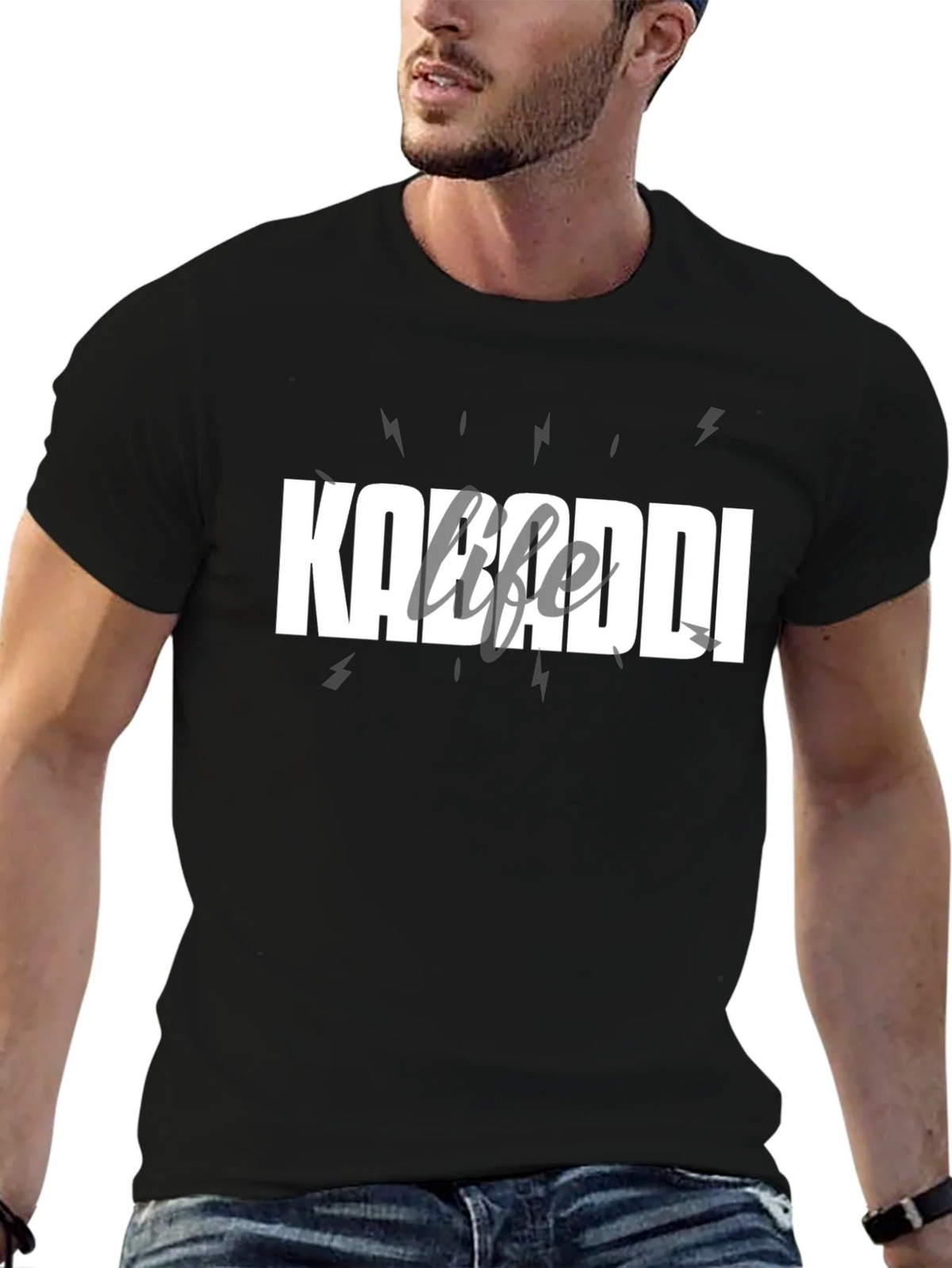 Kabaddi Life T-Shirt - Black Cotton Tee product image 6