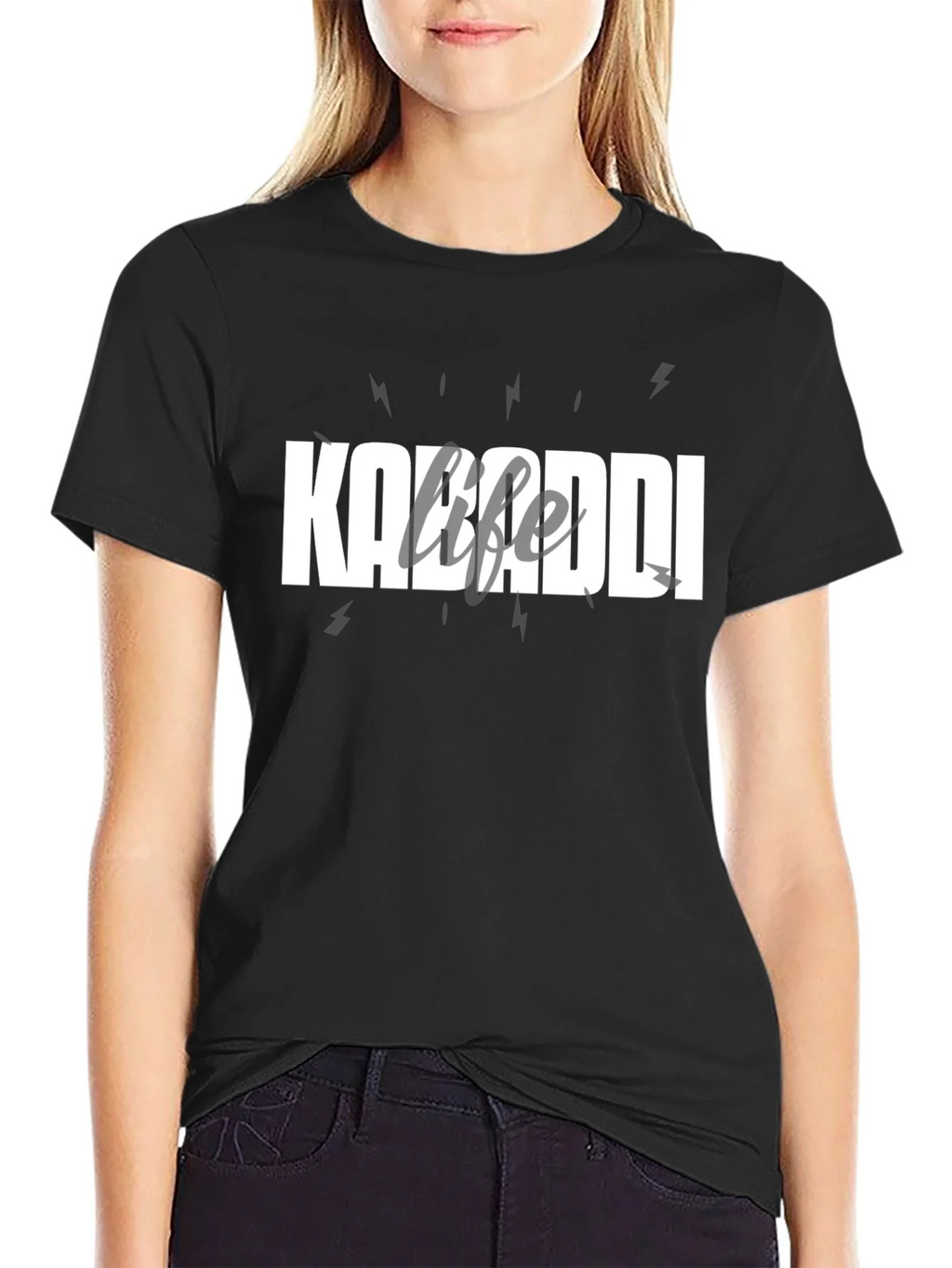 Kabaddi Life T-Shirt - Black Cotton Tee product image 2
