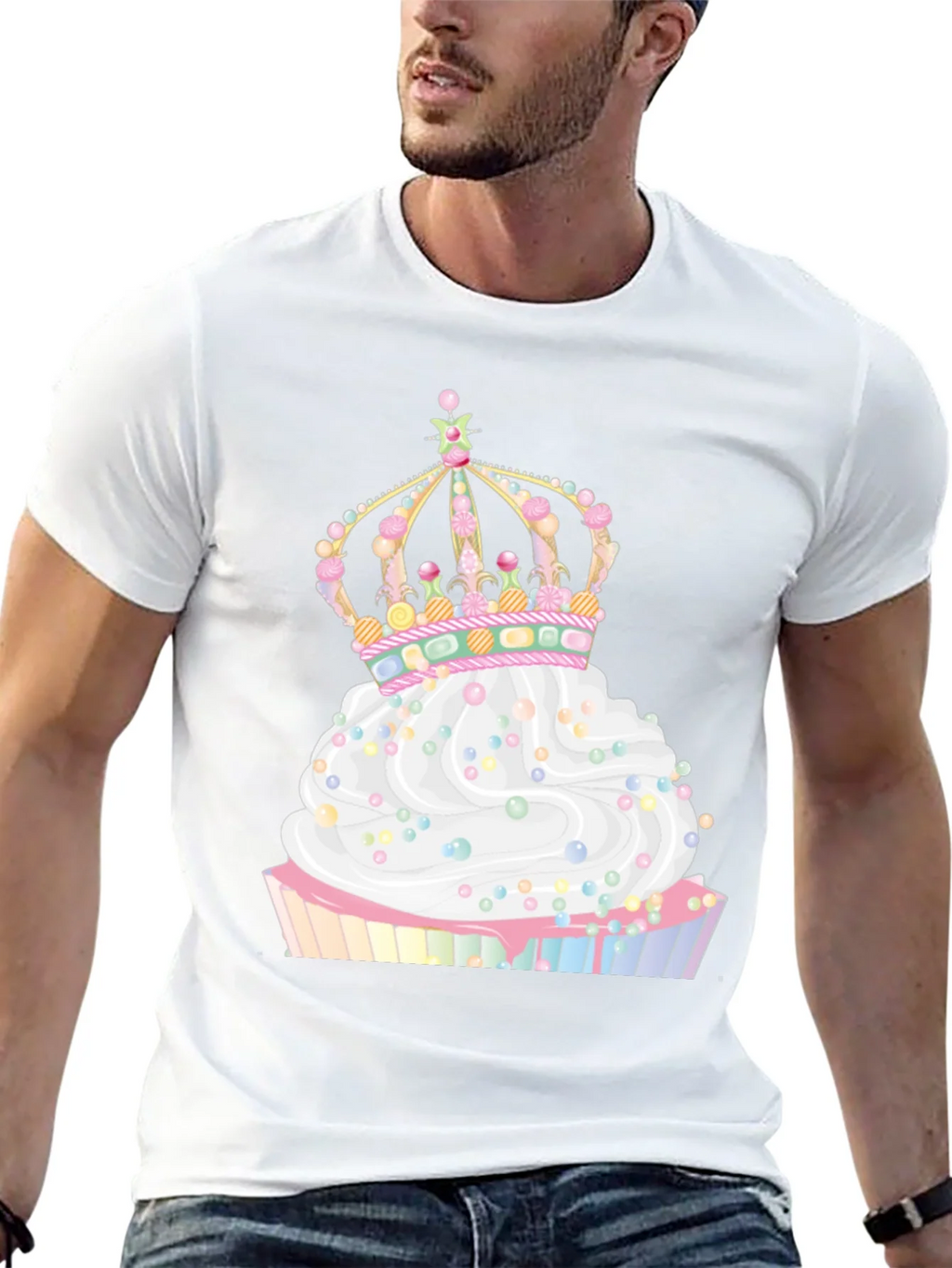 Cupcake Crown Graphic Tee - Whimsical Style product image 12