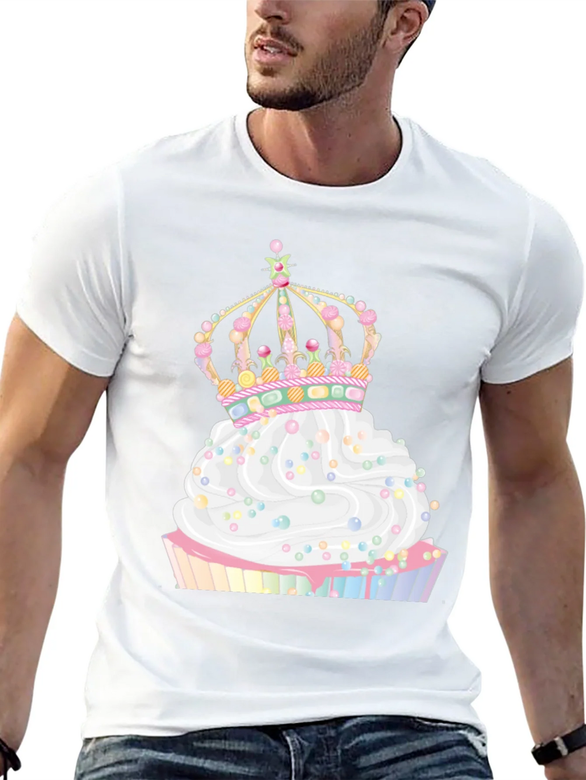 Cupcake Crown Graphic Tee - Whimsical Style product image 12