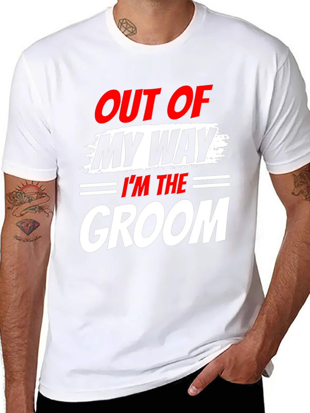 Groom T-Shirt - Out of My Way Wedding Tee product image 7