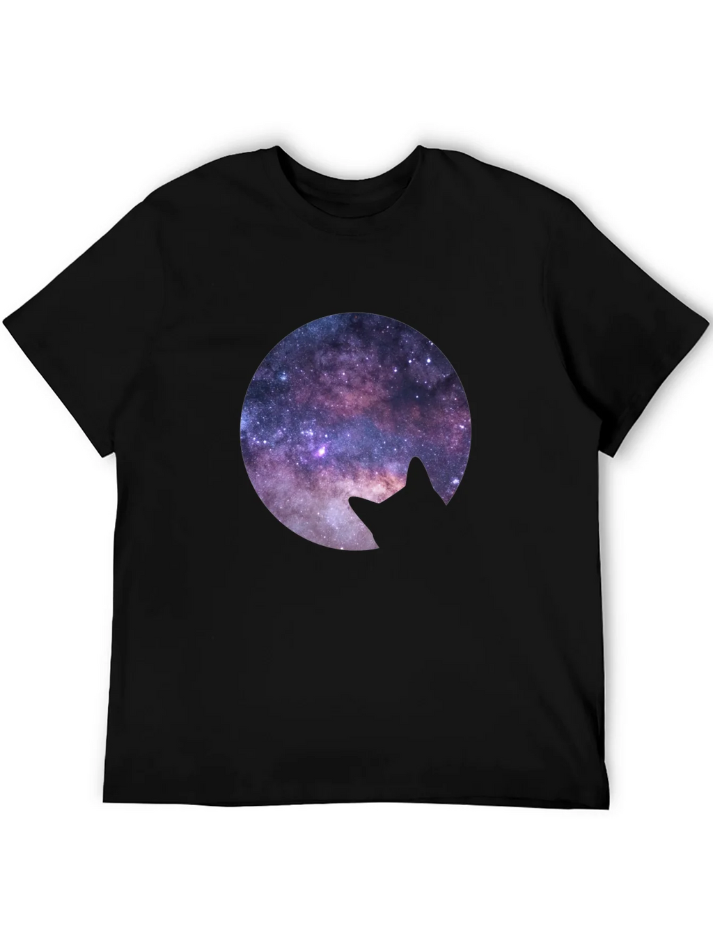 Cosmic Cat Silhouette T-Shirt product image 5