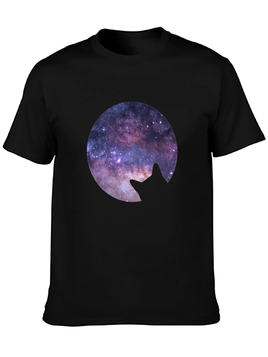 Cosmic Cat Silhouette T-Shirt product image 3