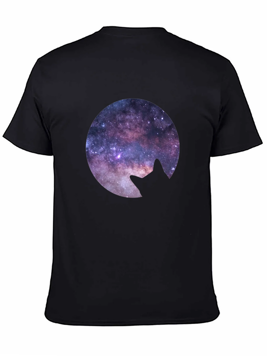 Cosmic Cat Silhouette T-Shirt product image 4