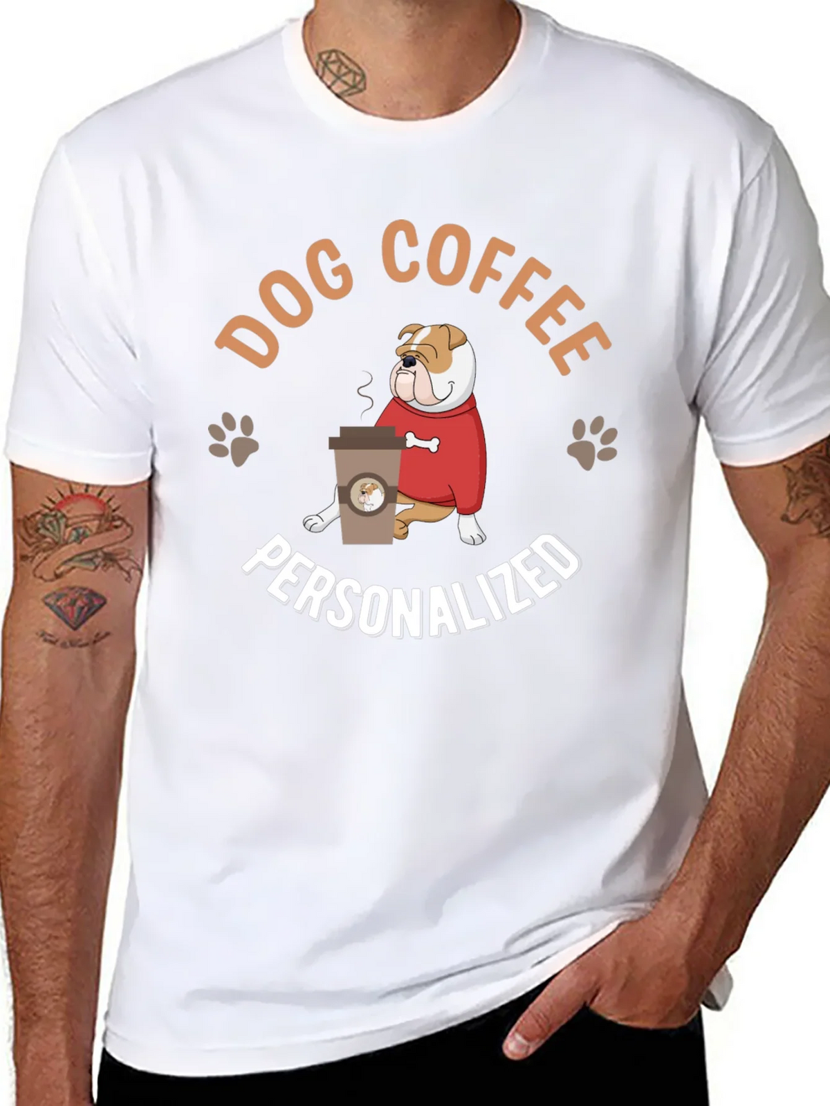 Dog Coffee Personalized T-Shirt product image 7