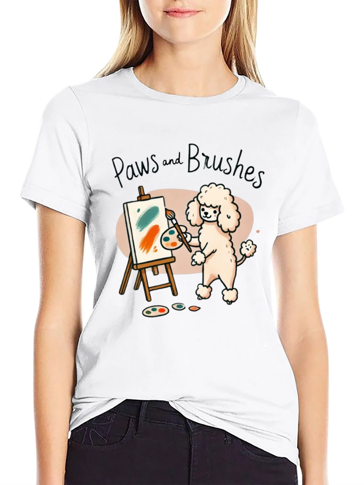 Paws and Brushes Dog Artist T-Shirt product image 8
