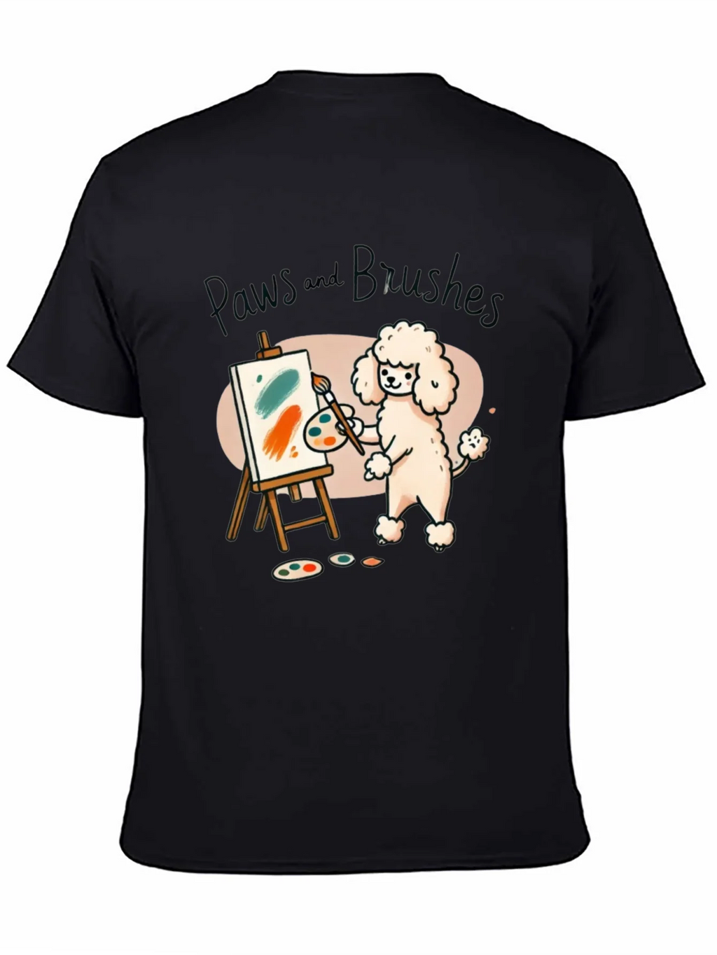Paws and Brushes Dog Artist T-Shirt product image 4