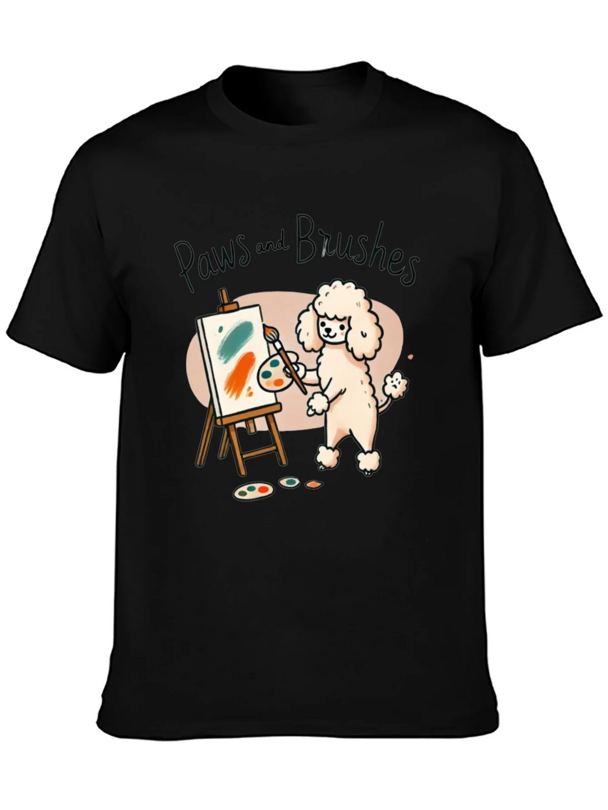 Paws and Brushes Dog Artist T-Shirt product image 3