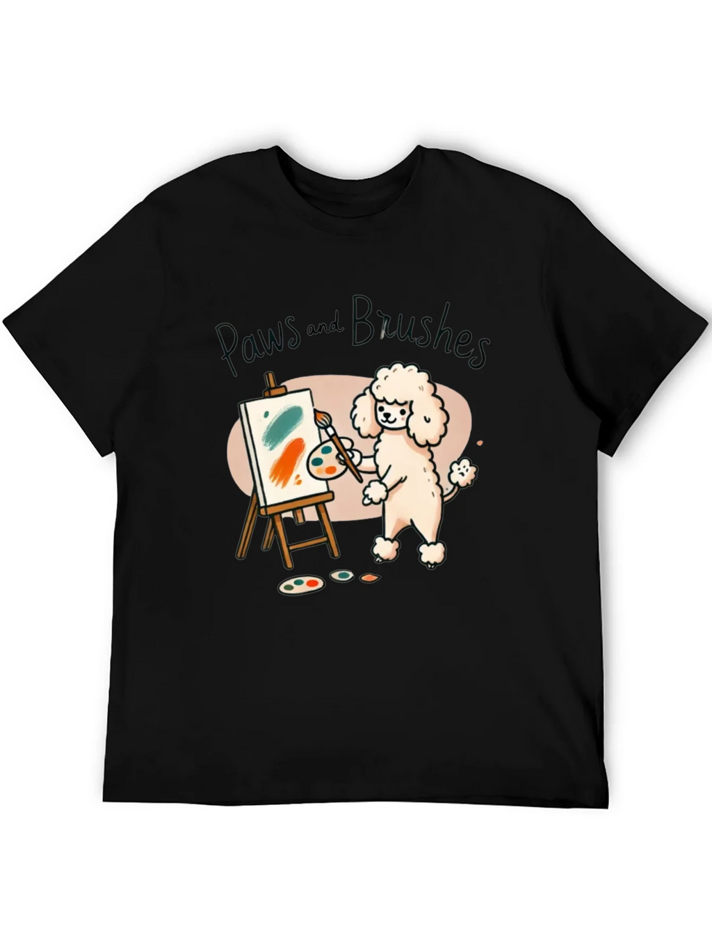 Paws and Brushes Dog Artist T-Shirt product image 5