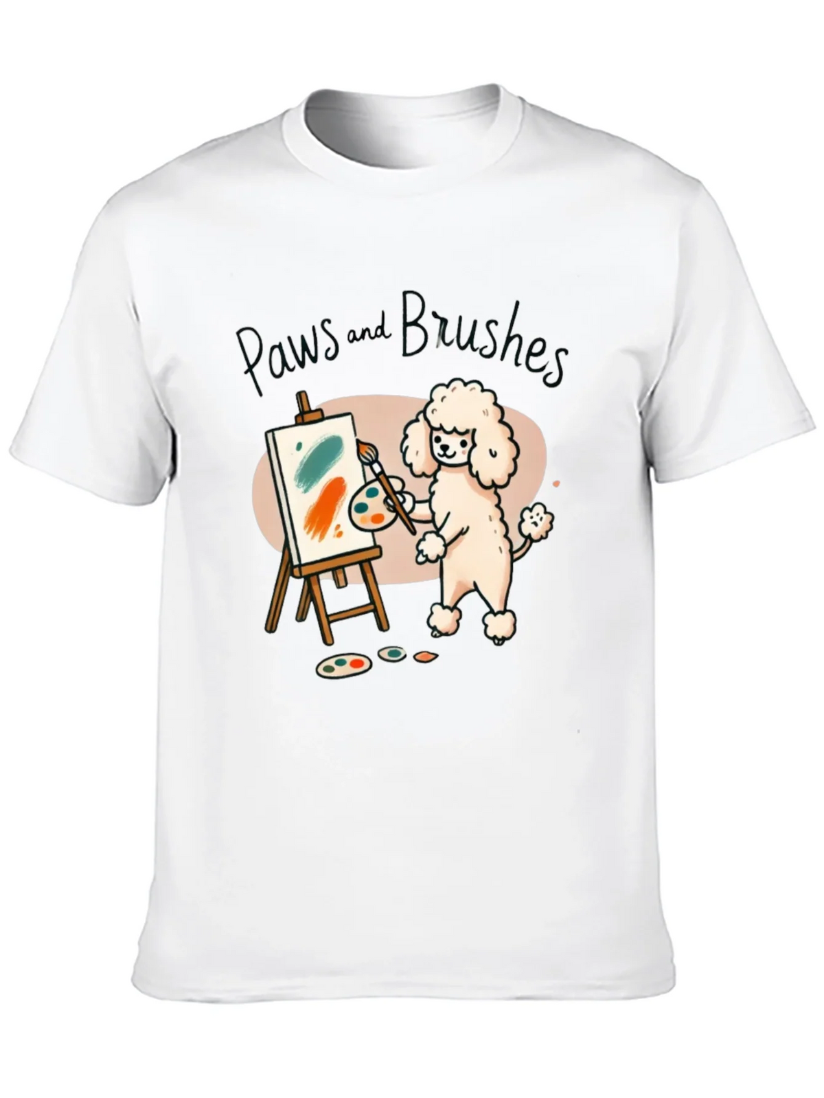 Paws and Brushes Dog Artist T-Shirt product image 9
