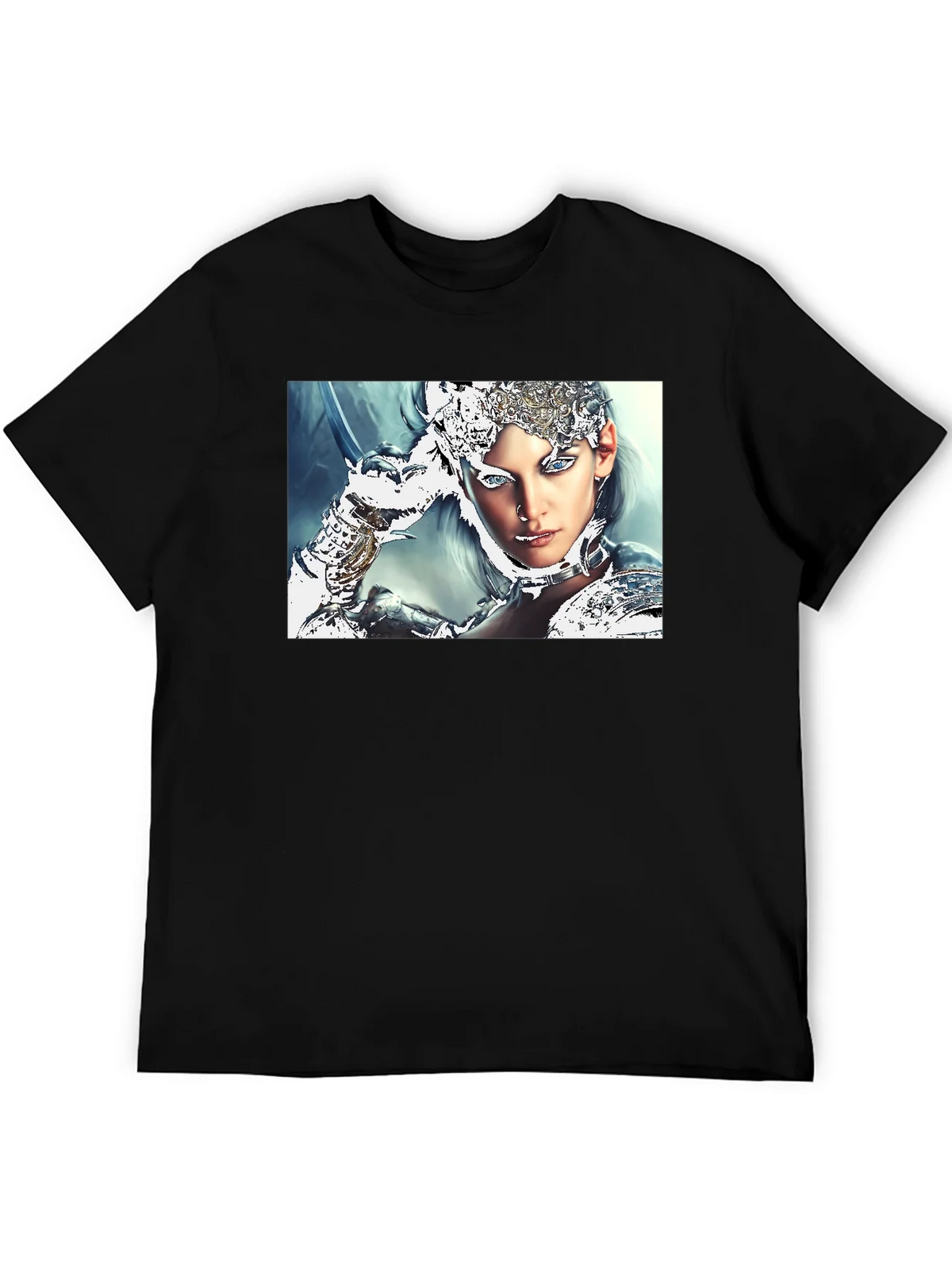Warrior Woman Graphic Black T-Shirt product image 5