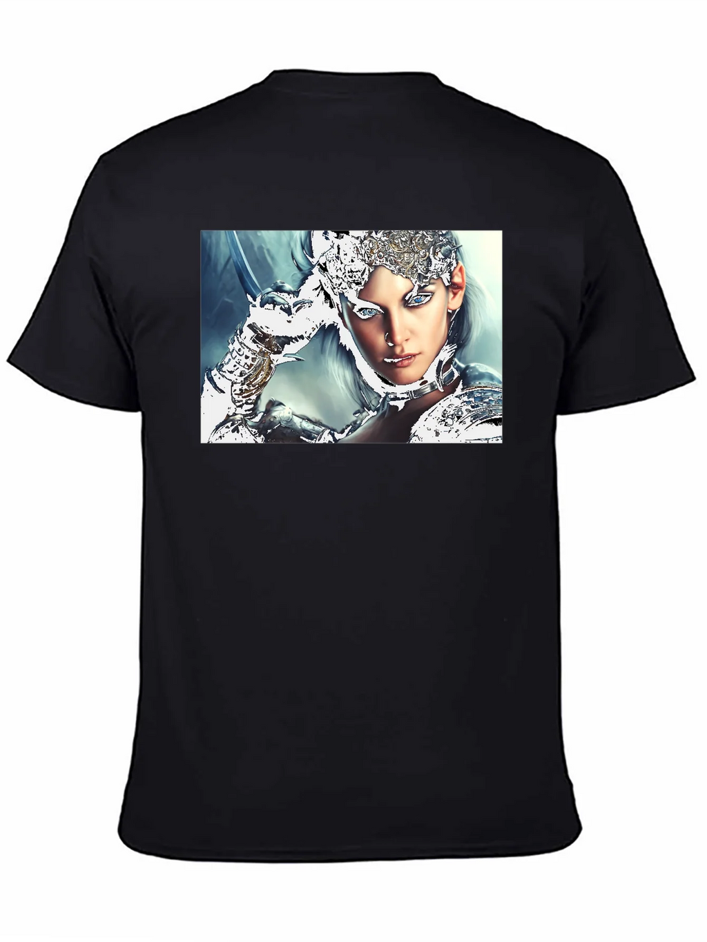Warrior Woman Graphic Black T-Shirt product image 4