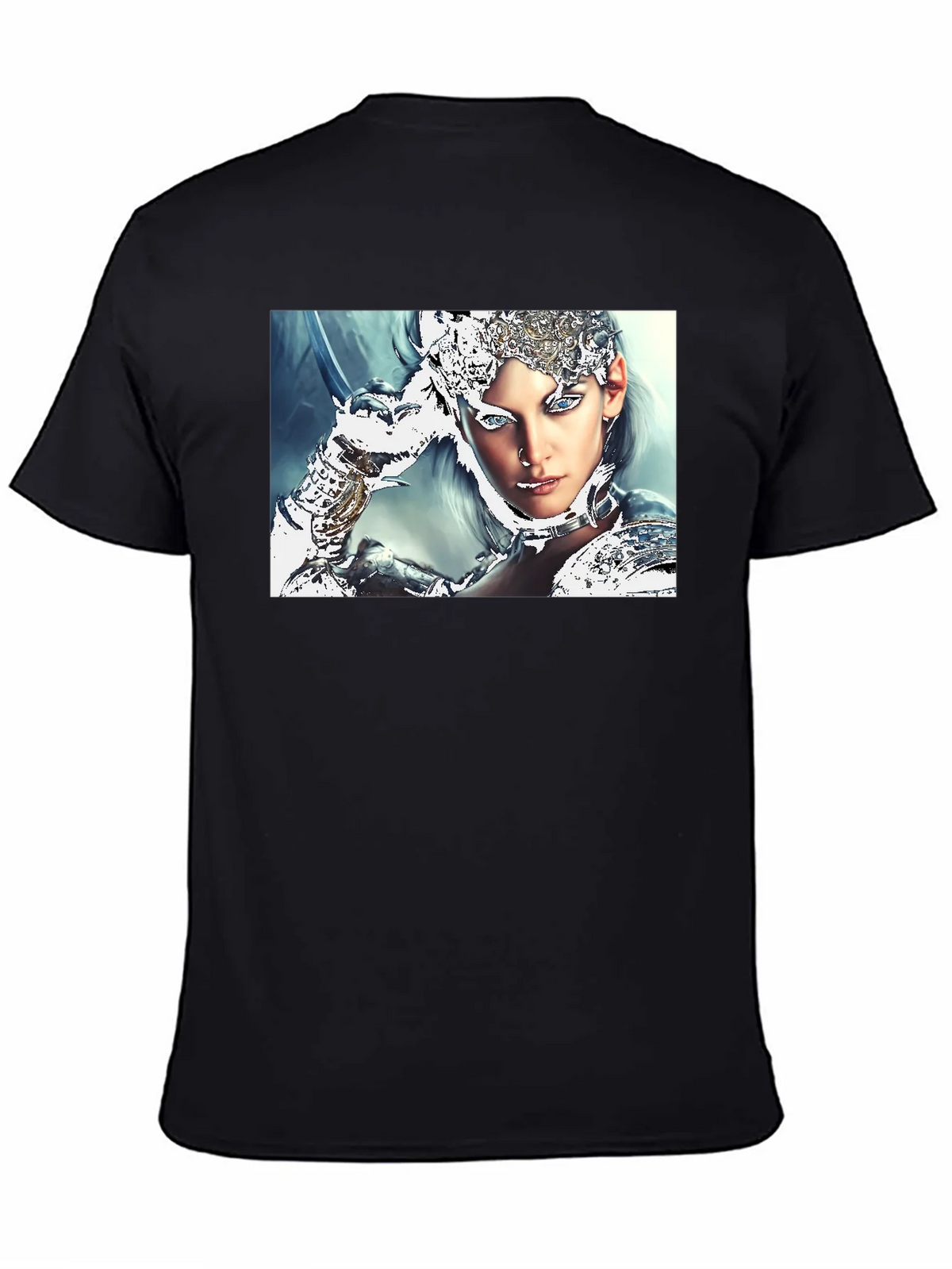Warrior Woman Graphic Black T-Shirt product image 4