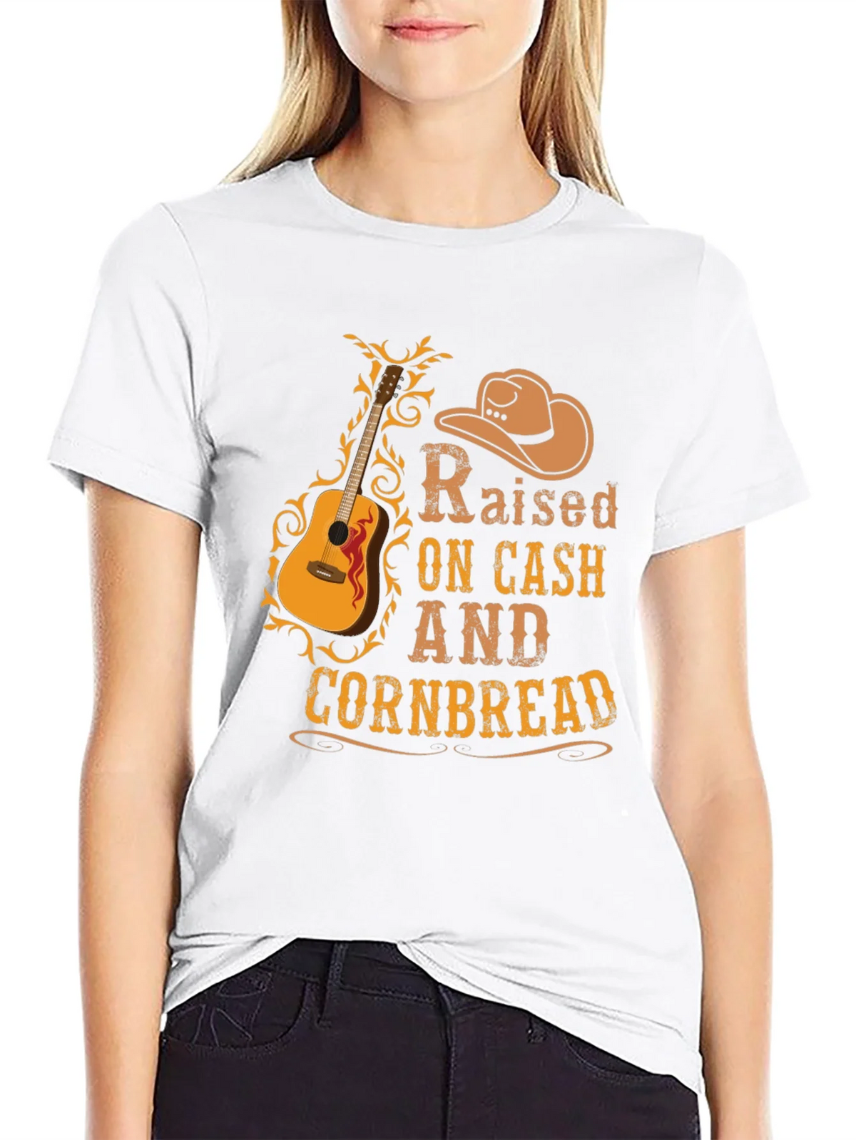 Raised on Cash & Cornbread Black T-Shirt product image 8