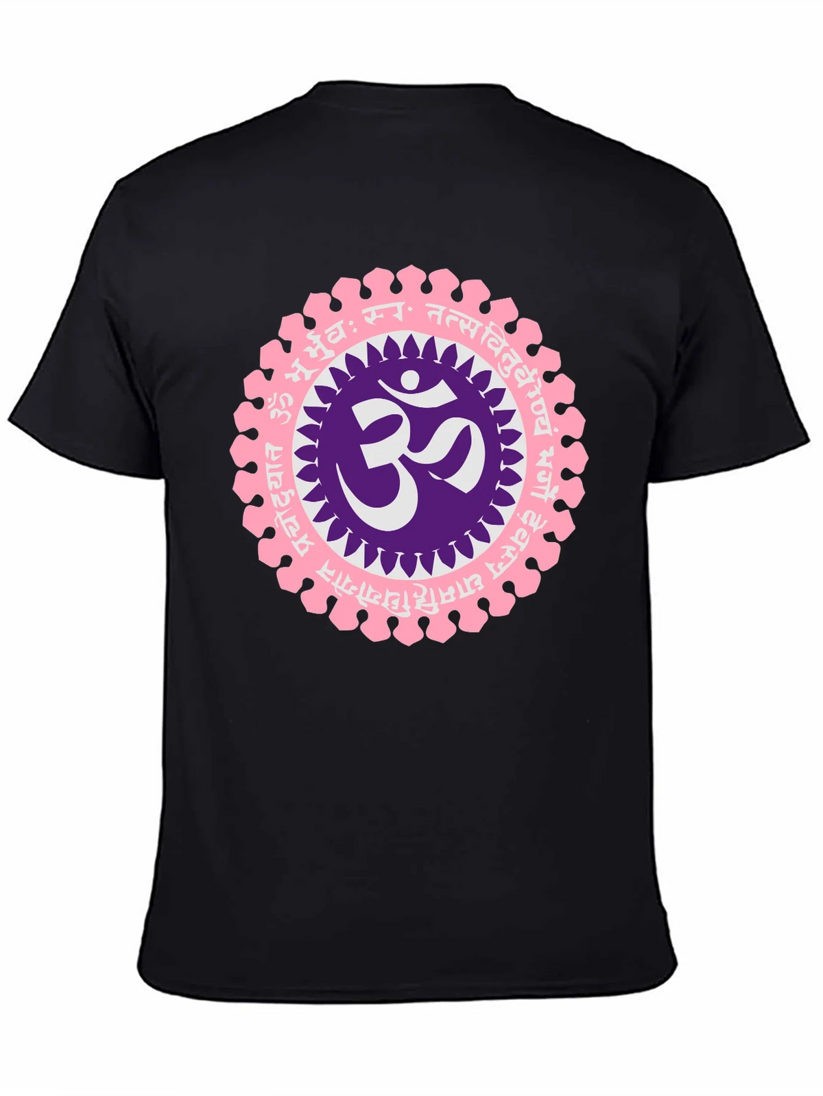 Om Mandala Graphic Black T-Shirt product image 4