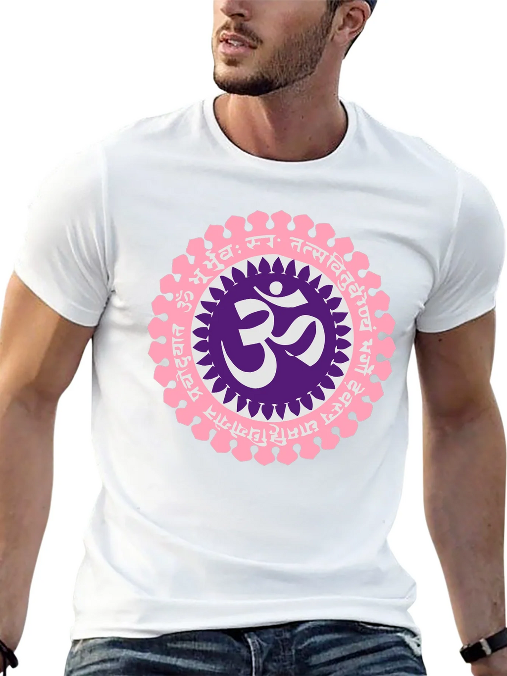 Om Mandala Graphic Black T-Shirt product image 12