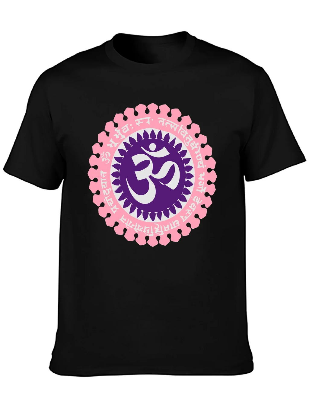 Om Mandala Graphic Black T-Shirt product image 3
