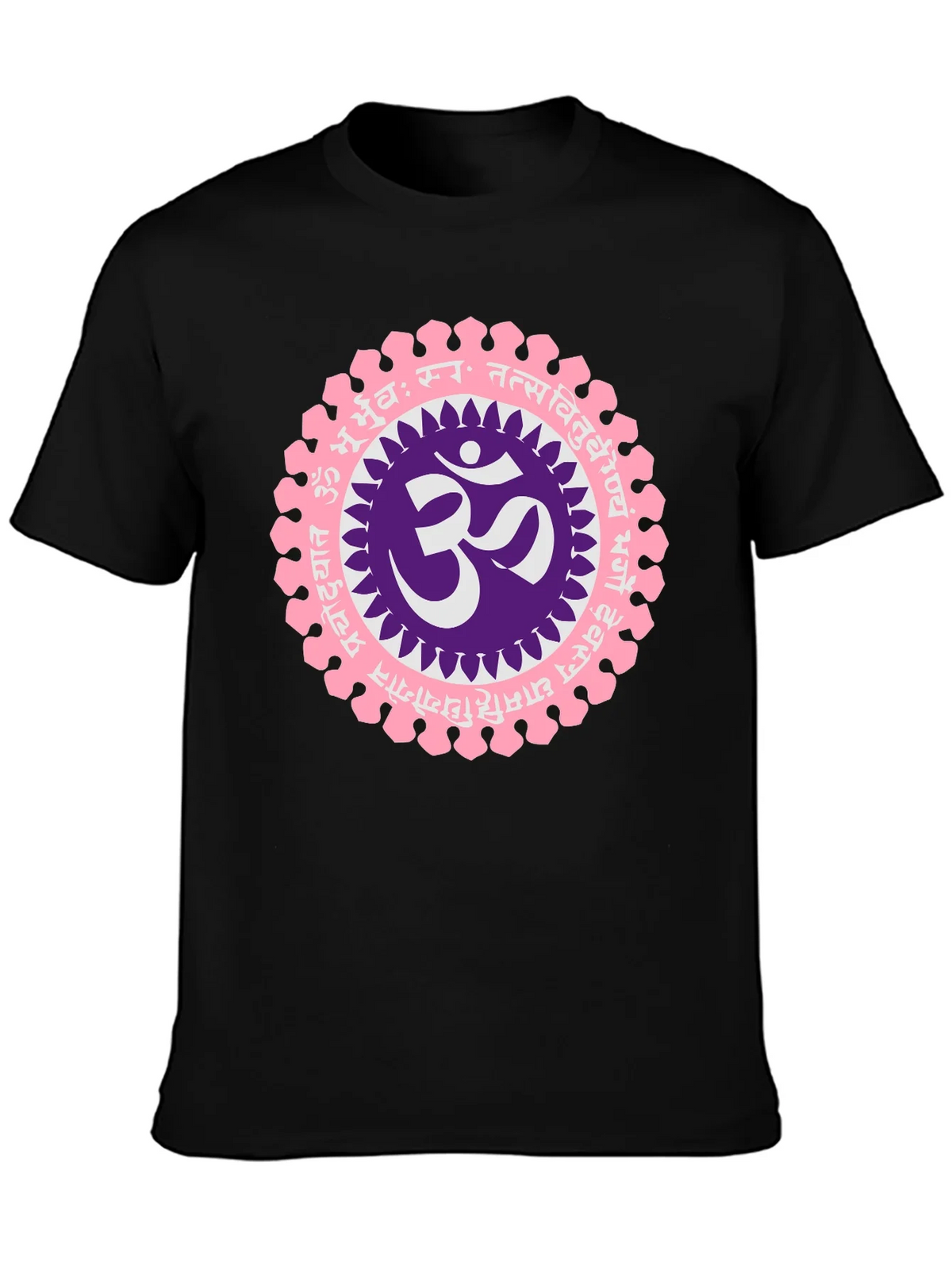 Om Mandala Graphic Black T-Shirt product image 3