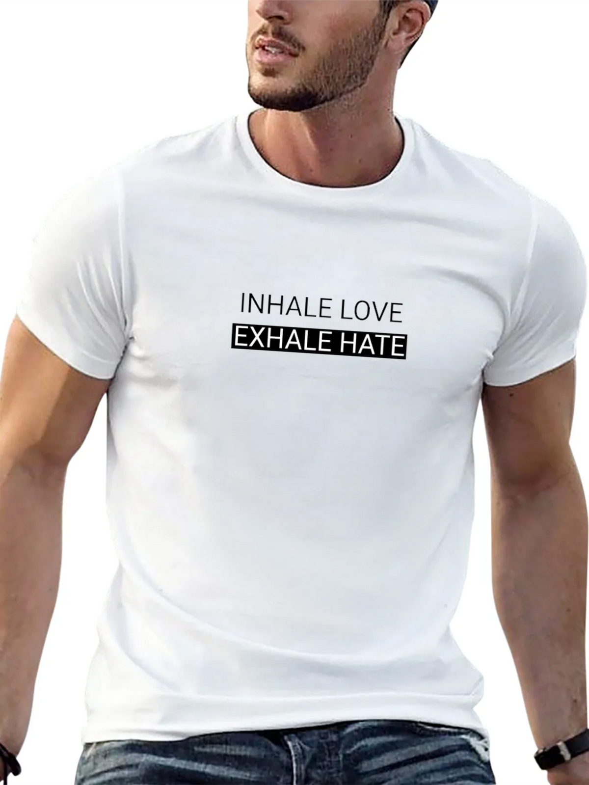 Inhale Love Exhale Hate Graphic T-Shirt product image 12
