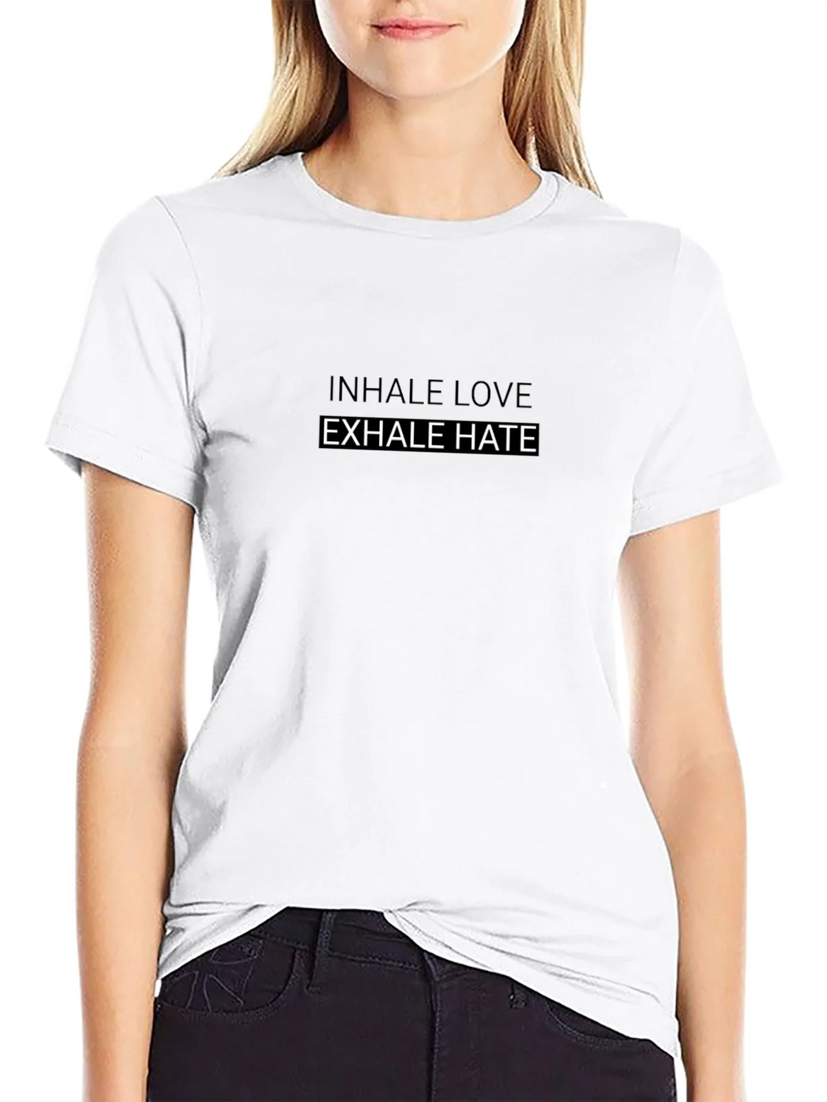 Inhale Love Exhale Hate Graphic T-Shirt product image 8