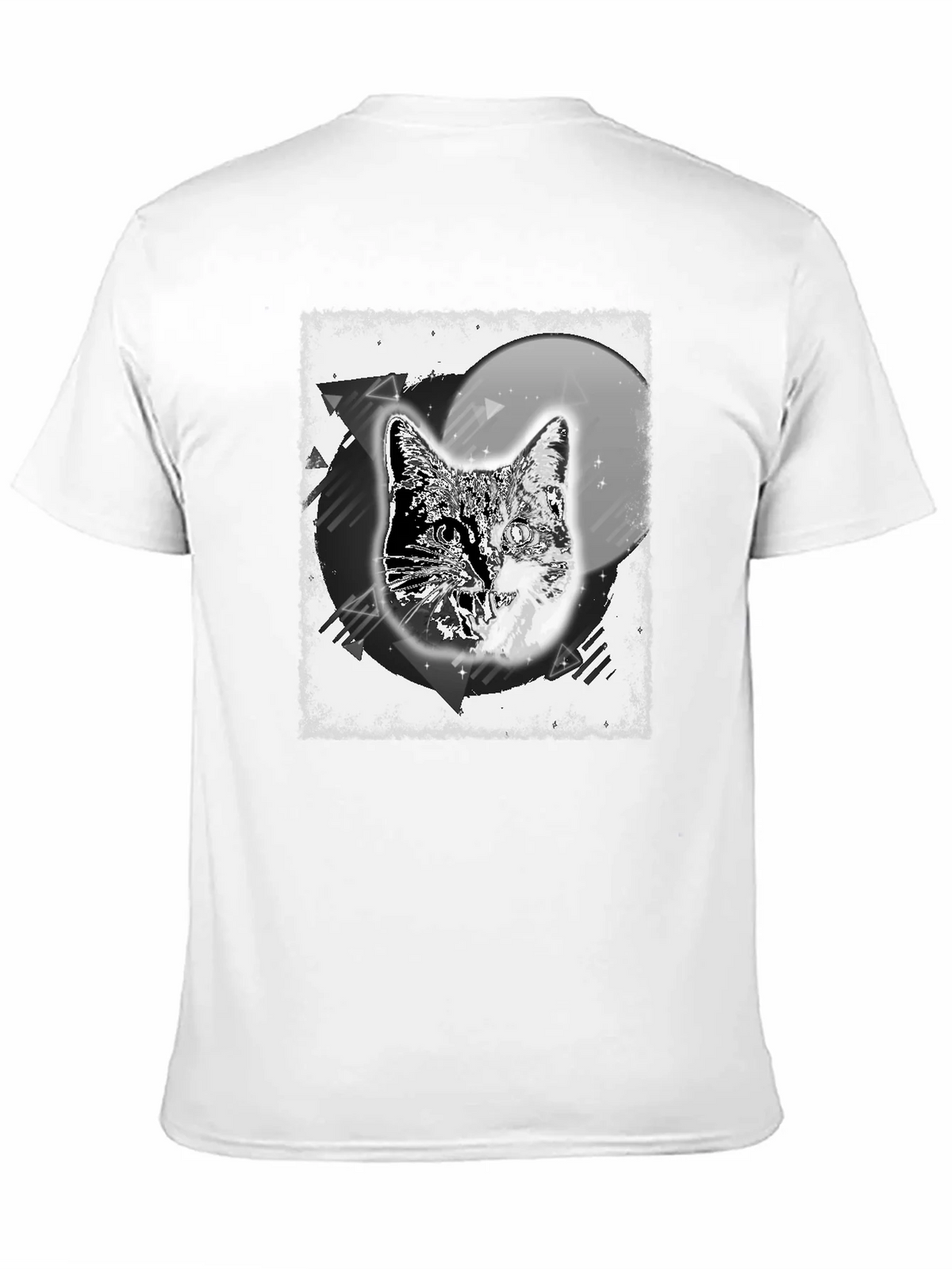 Cosmic Cat Graphic Tee - Black Cotton Blend product image 10