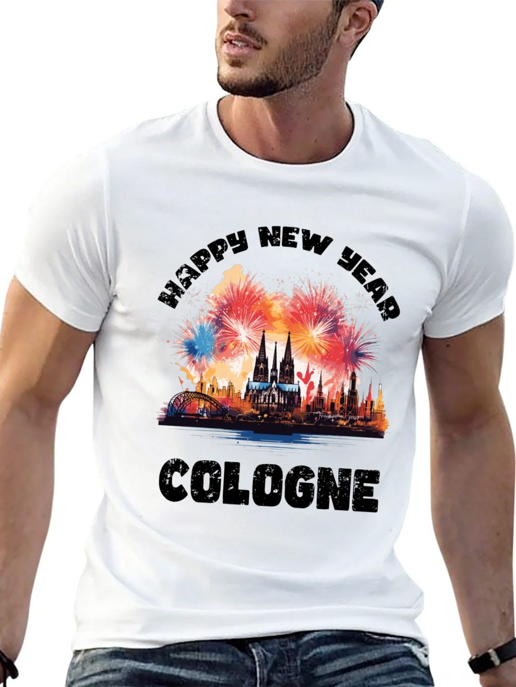 Happy New Year Cologne T-Shirt product image 12