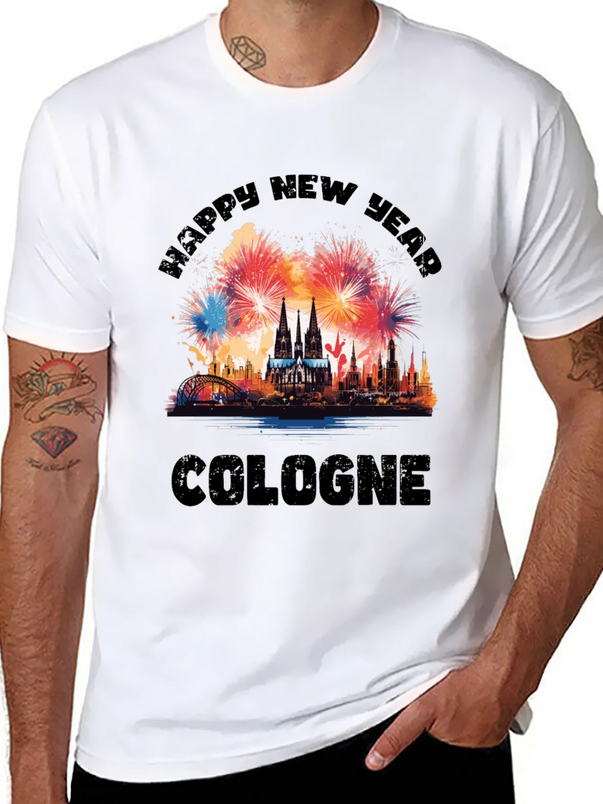 Happy New Year Cologne T-Shirt product image 7