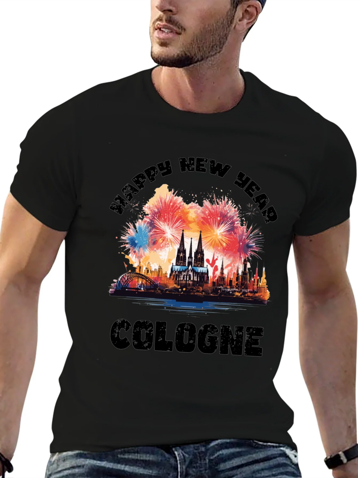 Happy New Year Cologne T-Shirt product image 6