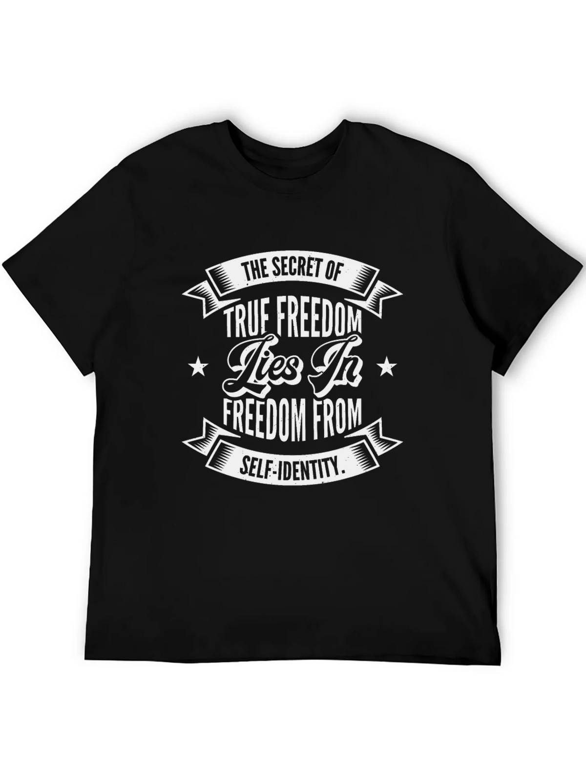 True Freedom Graphic Tee - Self Identity Black T-Shirt product image 5
