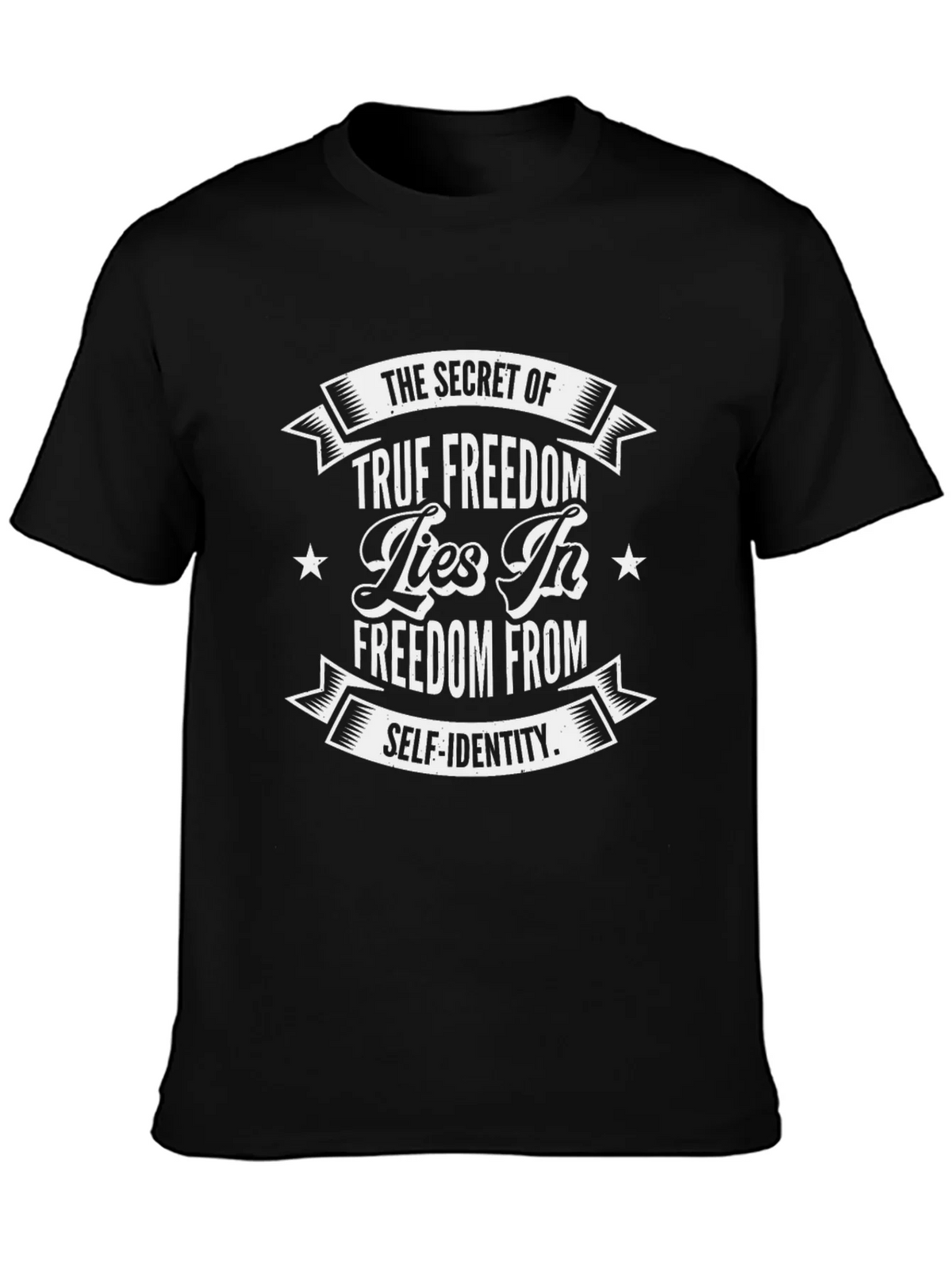 True Freedom Graphic Tee - Self Identity Black T-Shirt product image 3