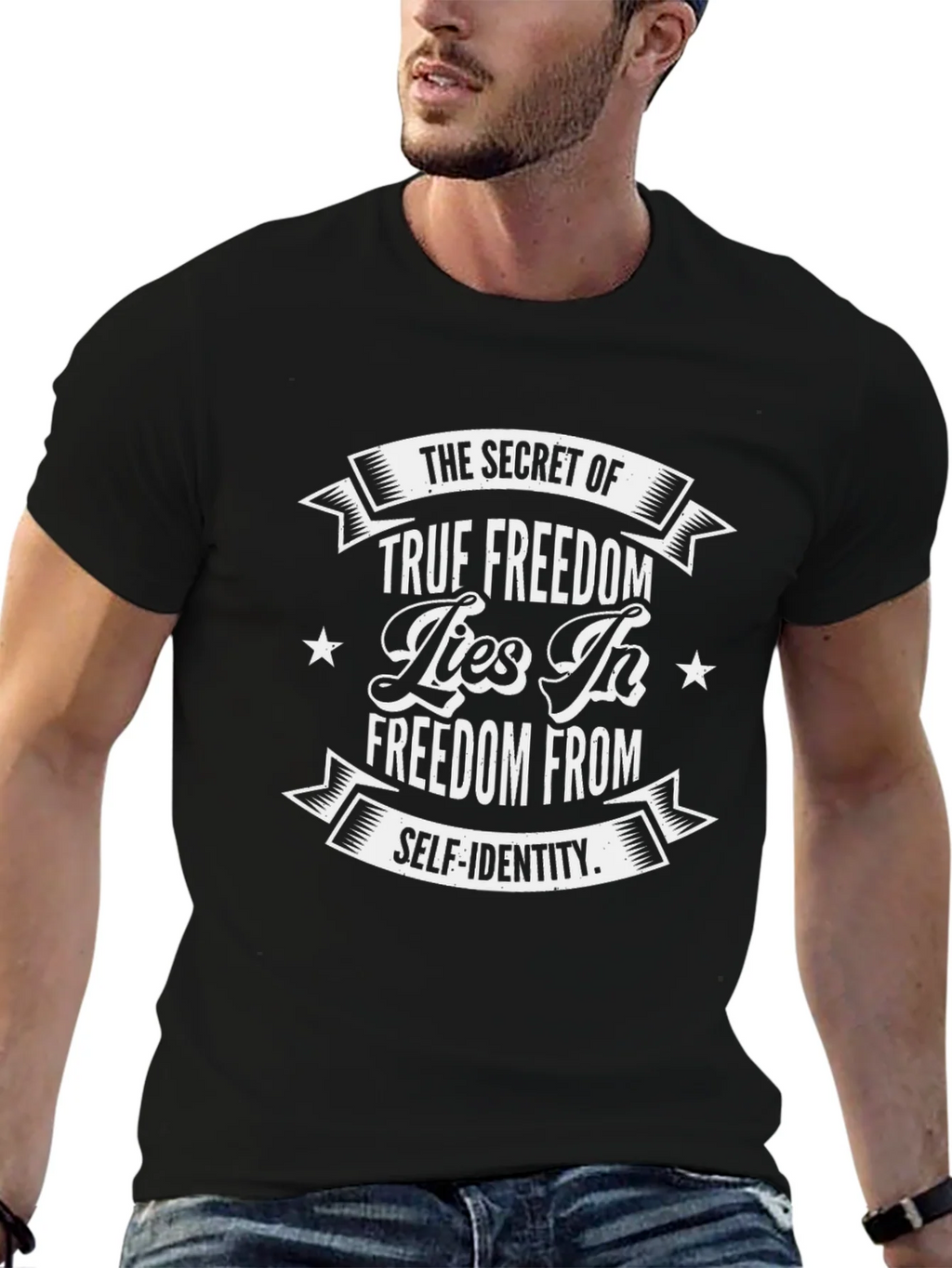 True Freedom Graphic Tee - Self Identity Black T-Shirt product image 6