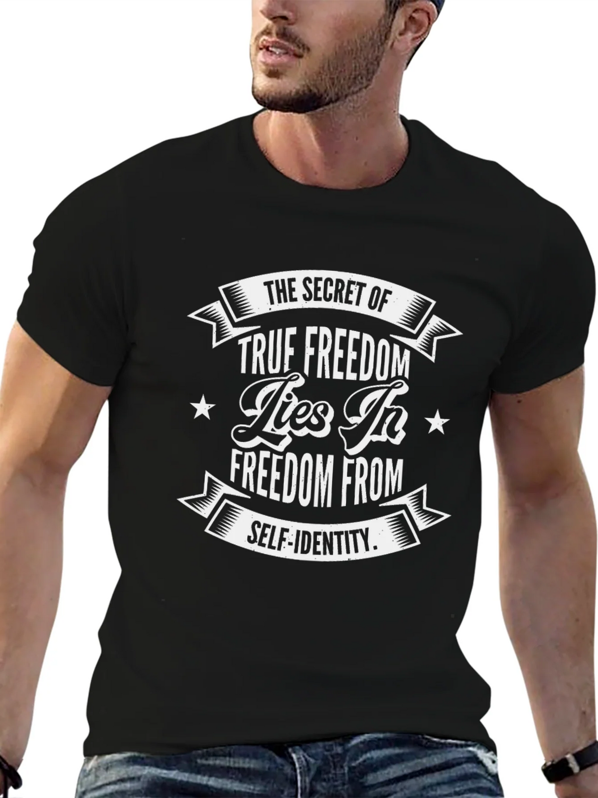True Freedom Graphic Tee - Self Identity Black T-Shirt product image 6
