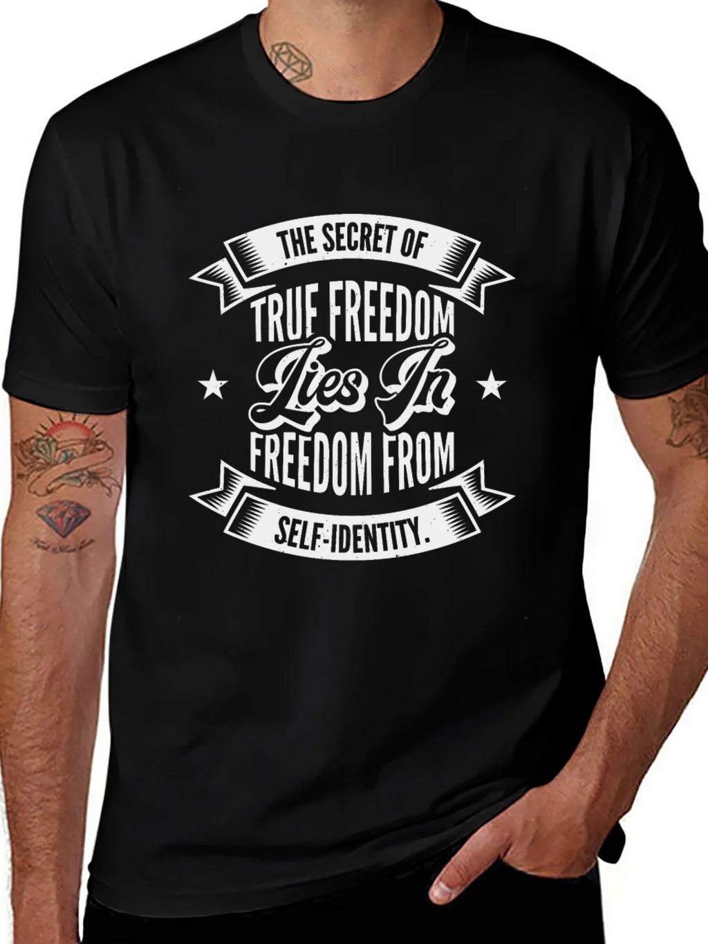 True Freedom Graphic Tee - Self Identity Black T-Shirt product image 1