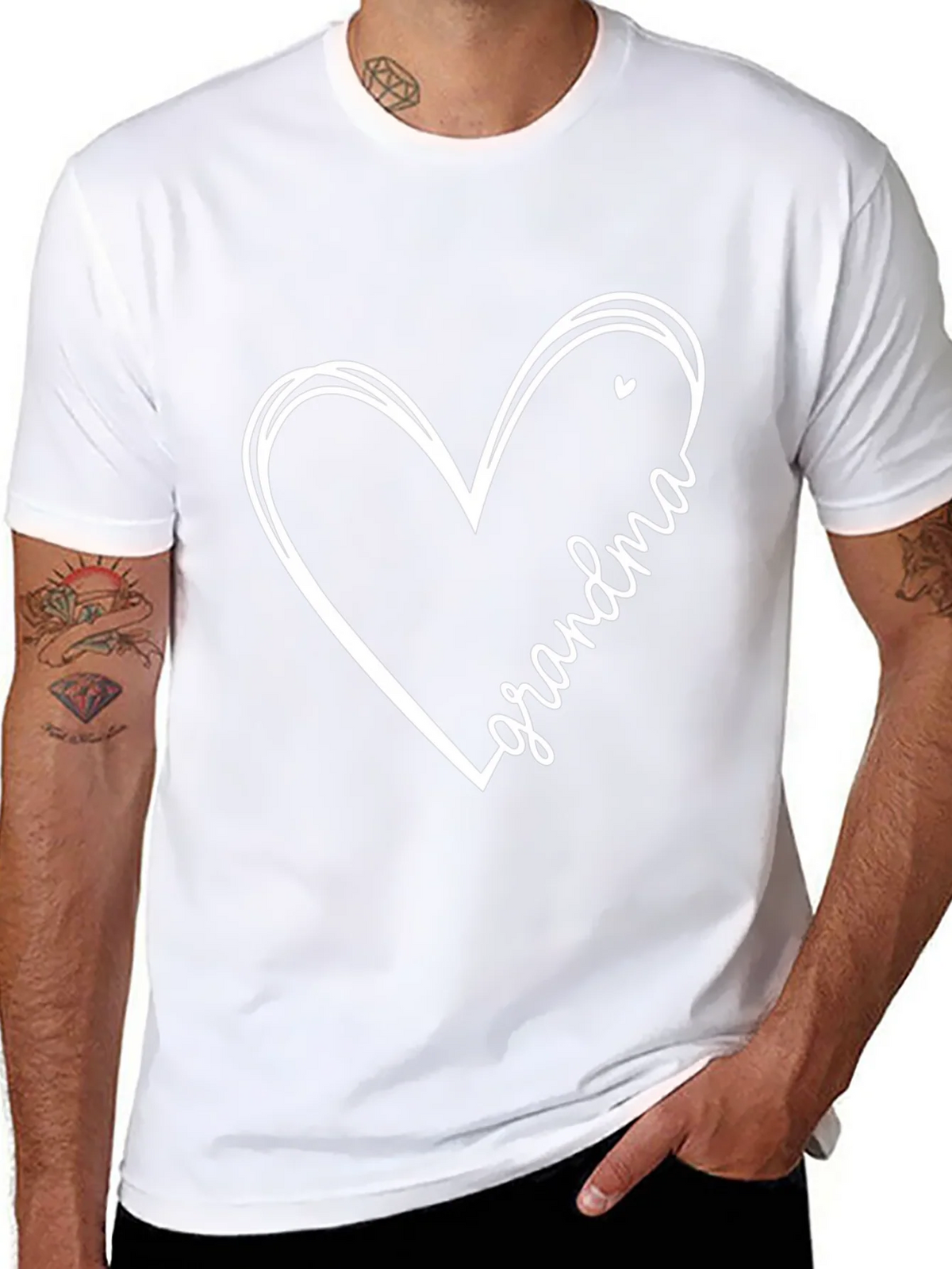 Grandma Heart T-Shirt - Love Gift for Grandmothers product image 7