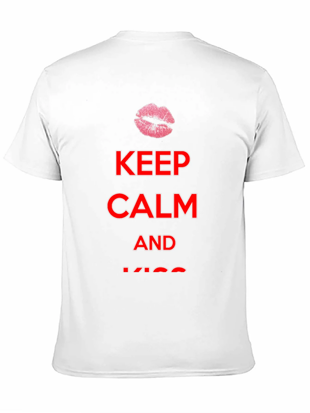 Keep Calm Kiss Mens Black Tee product image 10