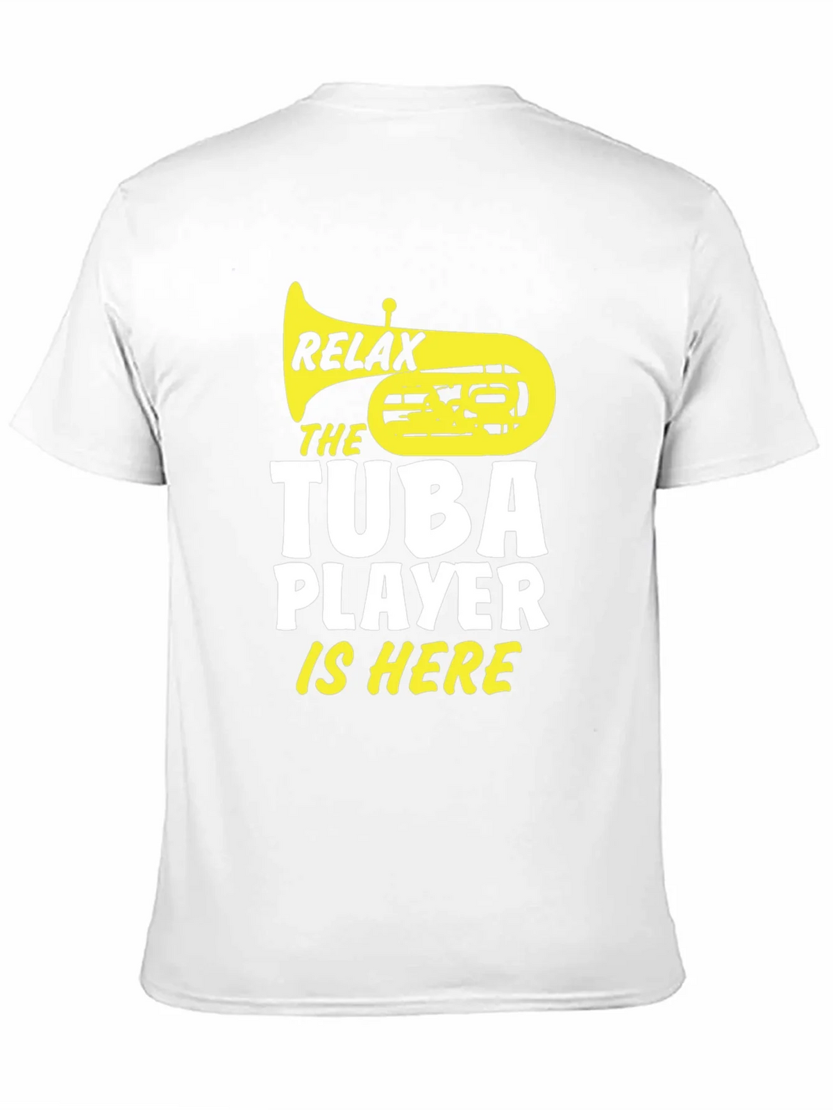 Relax Tuba Player Is Here Black Graphic Tee product image 10