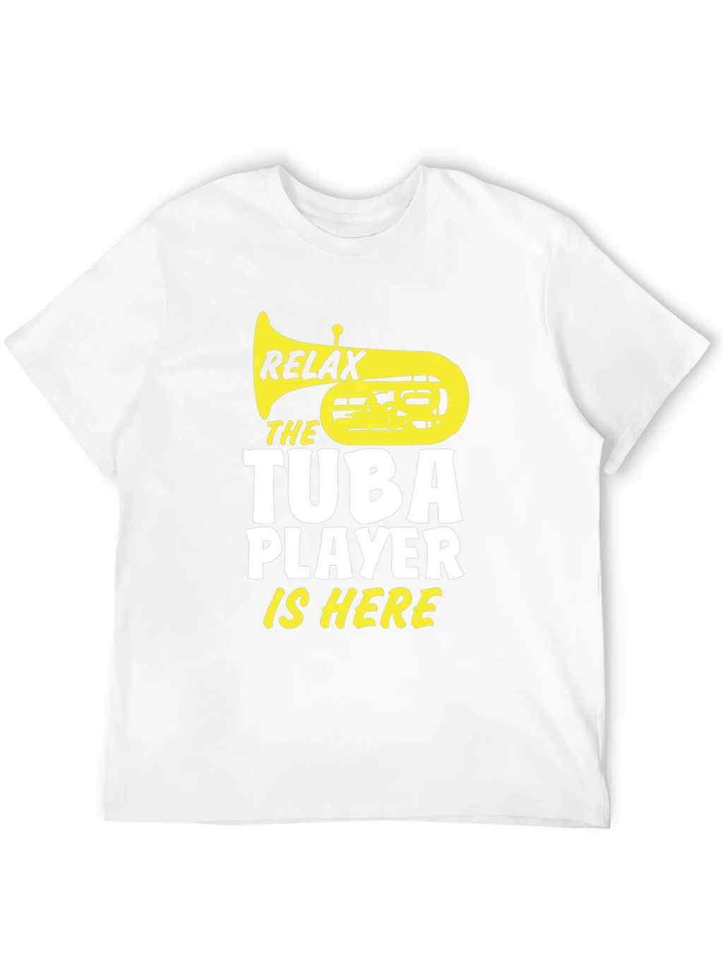 Relax Tuba Player Is Here Black Graphic Tee product image 11