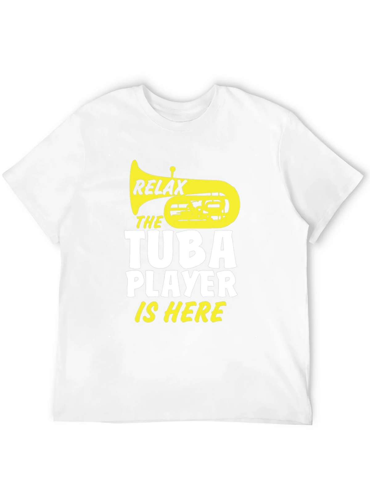 Relax Tuba Player Is Here Black Graphic Tee product image 11