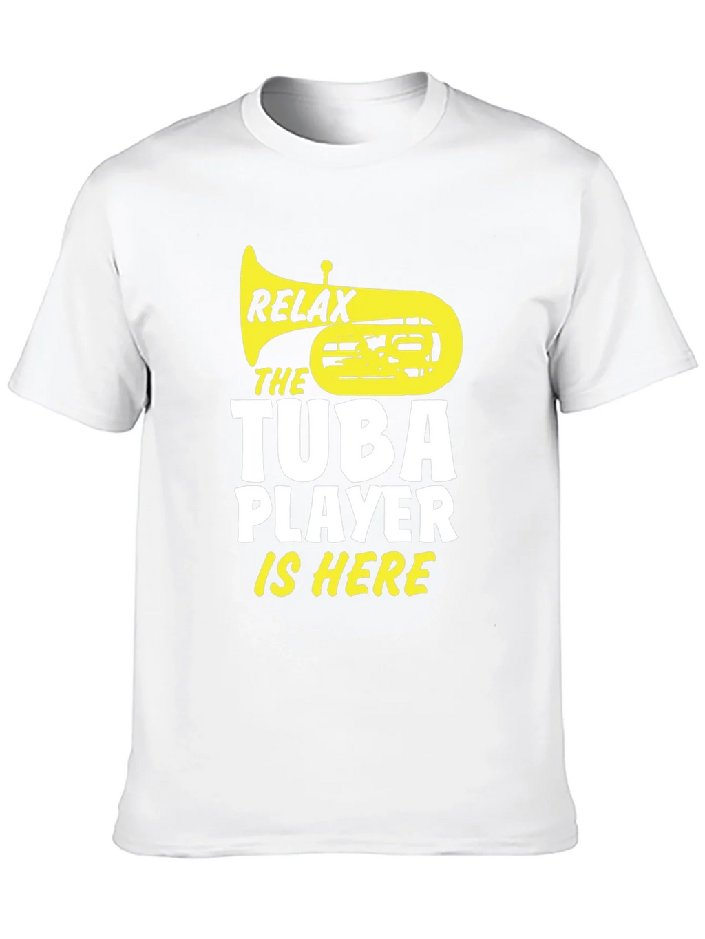 Relax Tuba Player Is Here Black Graphic Tee product image 9